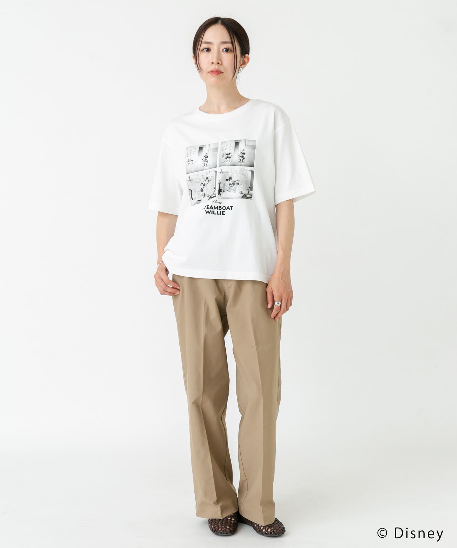 URBAN RESEARCH DOORS「別注/Disney/プリントTシャツ」|Tシャツ・カットソー|