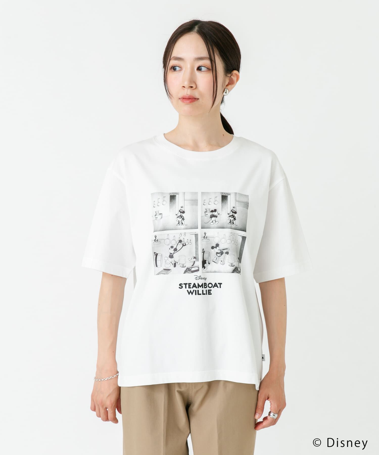 URBAN RESEARCH DOORS「別注/Disney/プリントTシャツ」|Tシャツ・カットソー|