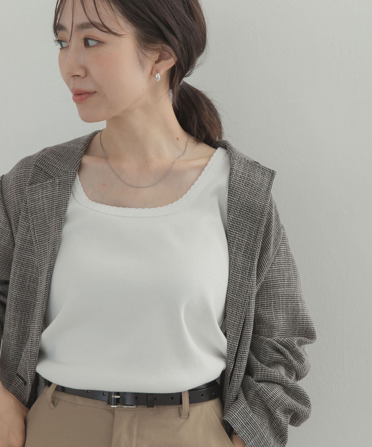URBAN RESEARCH DOORS「2WAYスカラップバインダータンク」|タンクトップ|
