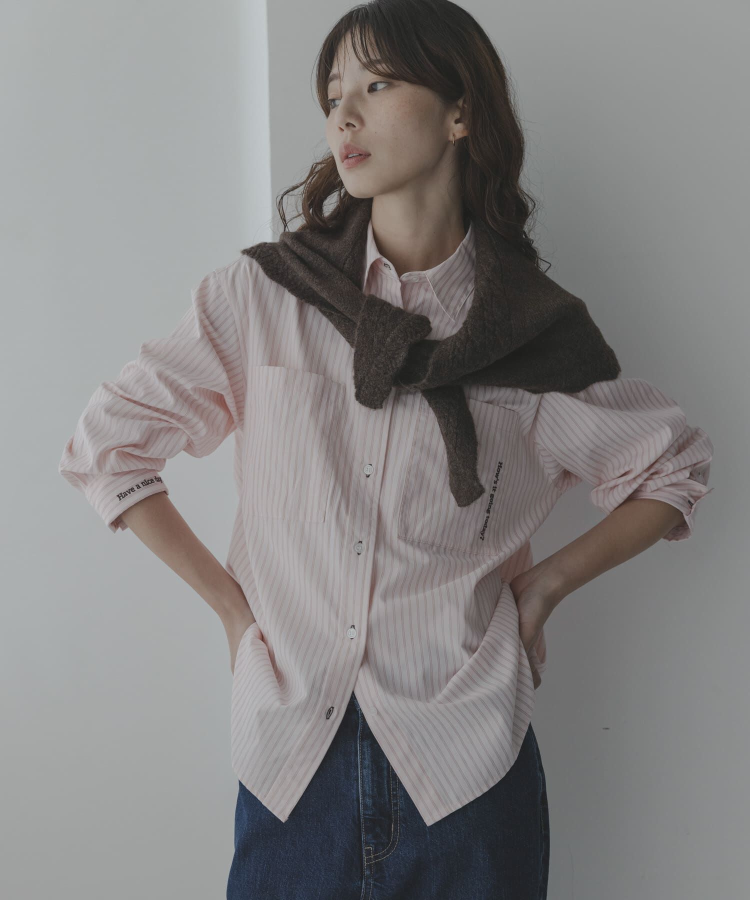 Sonny Label 「エンブロイダリーアソートストライプシャツ」|シャツ・ブラウス|
