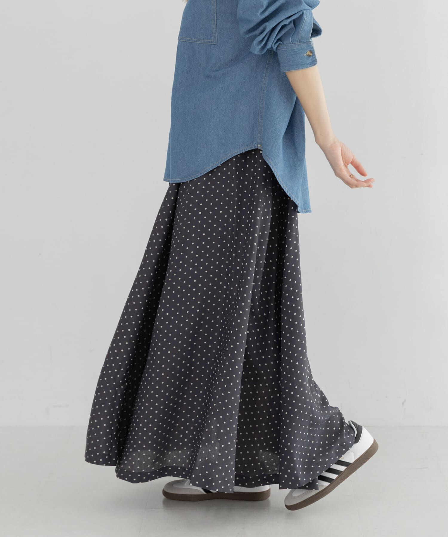 Sonny Label 「『WEB限定』ドットプリントフレアスカート」|スカート|