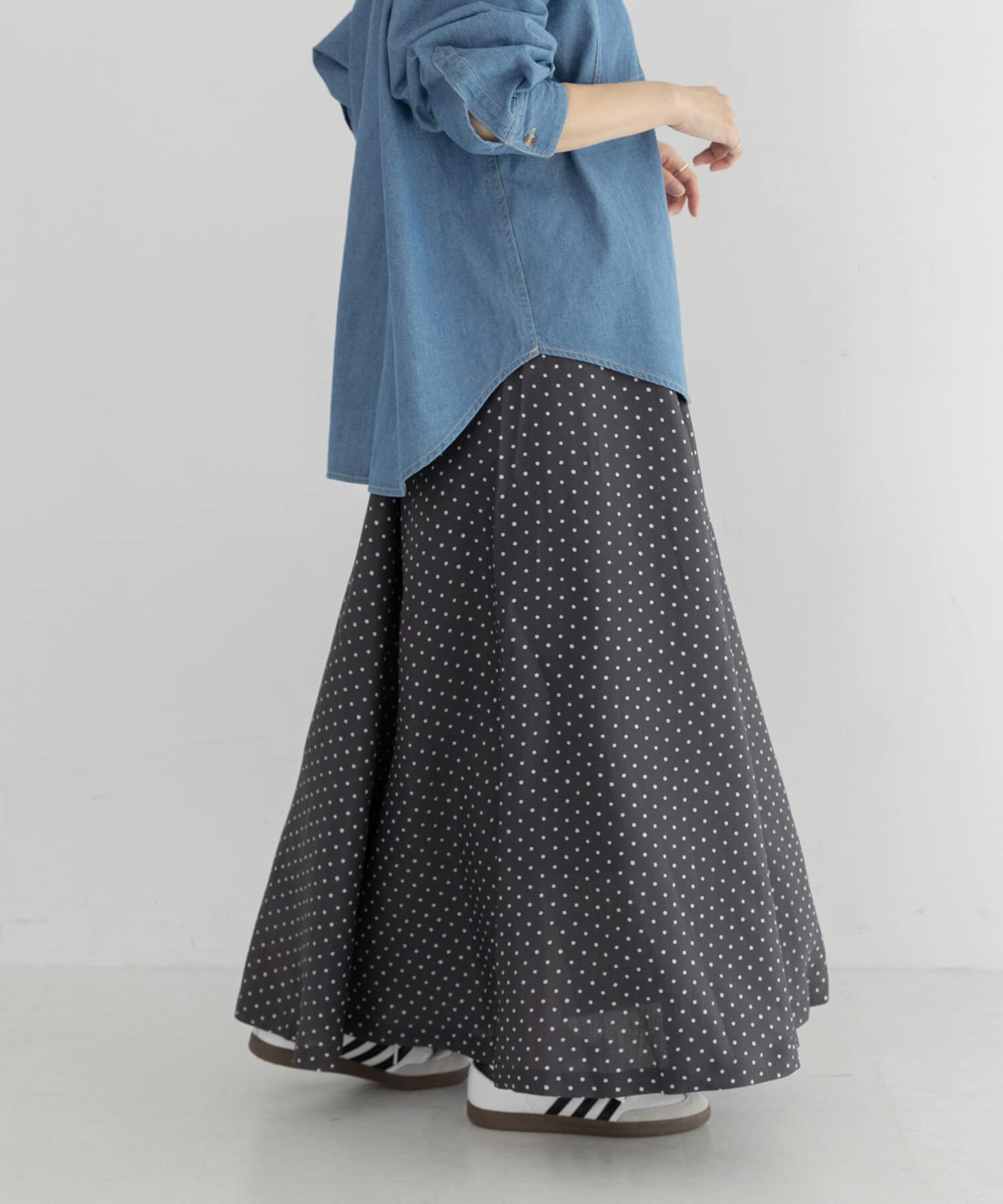Sonny Label 「『WEB限定』ドットプリントフレアスカート」|スカート|