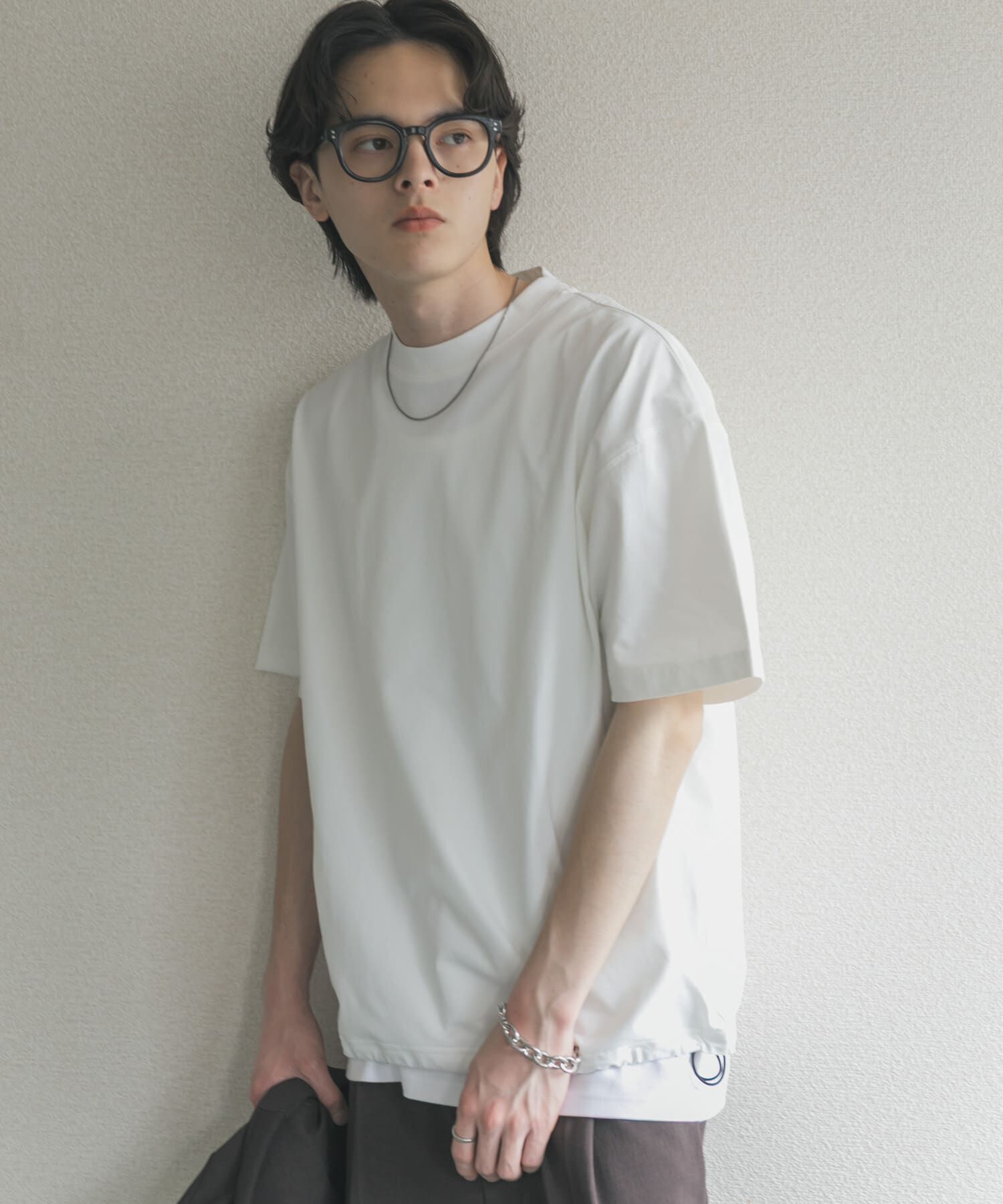 SENSE OF PLACE by URBAN RESEARCH「『接触冷感/ｲｰｼﾞｰｹｱ』ｸｲｯｸﾄﾞﾗｲｱｿｰﾄﾄﾞﾛｰｺｰﾄﾞ」|Tシャツ・カットソー|