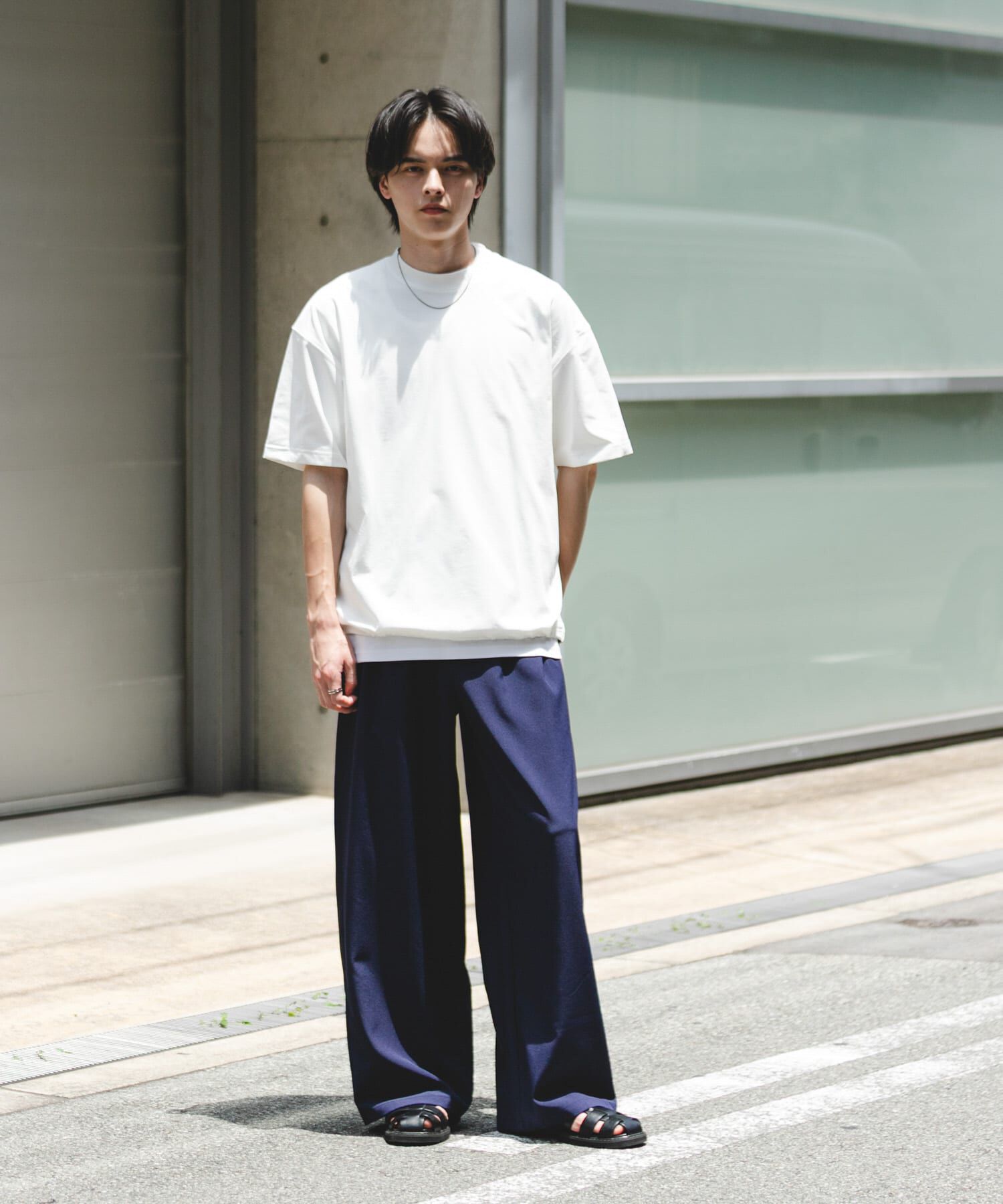 SENSE OF PLACE by URBAN RESEARCH「『接触冷感/ｲｰｼﾞｰｹｱ』ｸｲｯｸﾄﾞﾗｲｱｿｰﾄﾄﾞﾛｰｺｰﾄﾞ」|Tシャツ・カットソー|