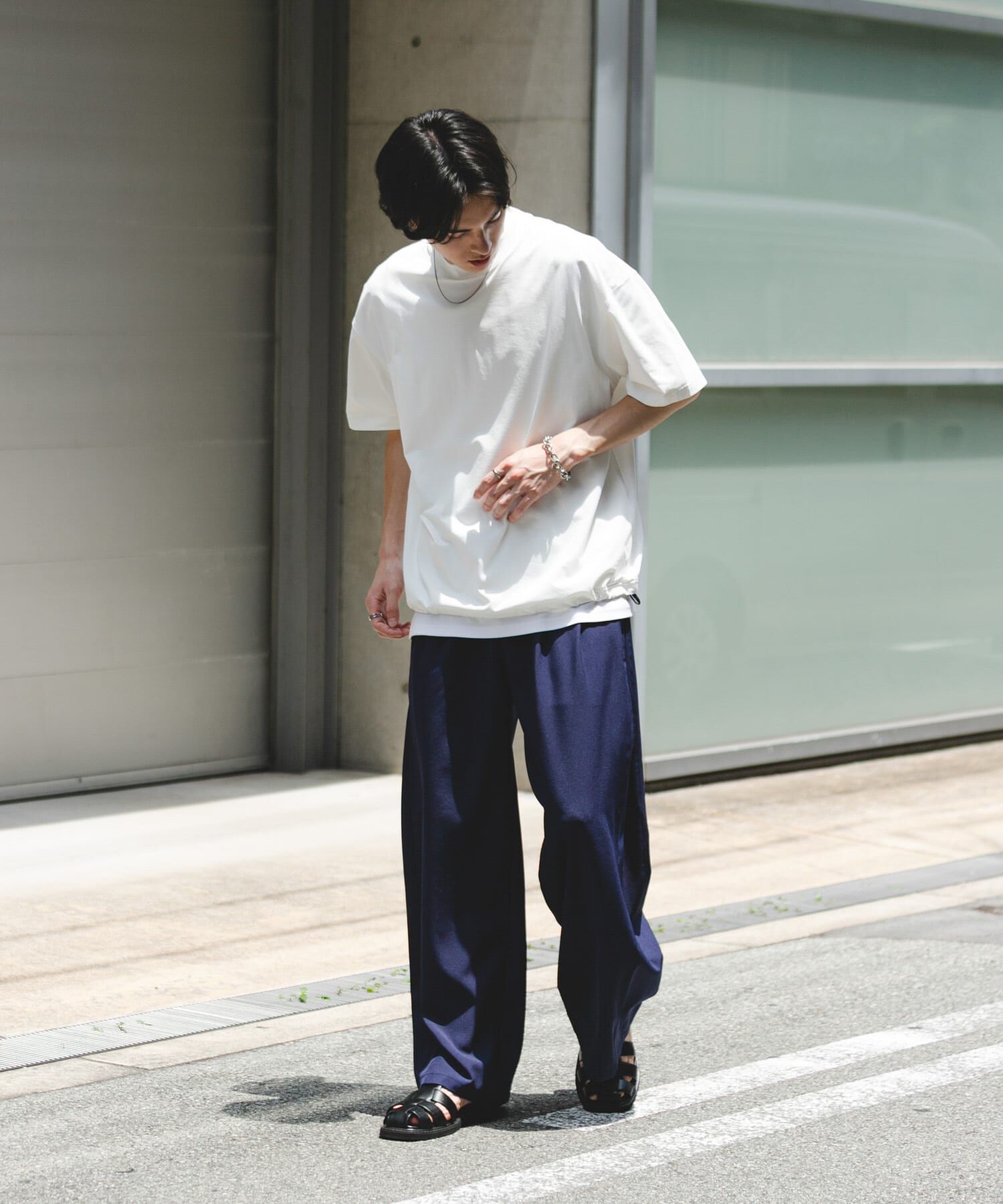 SENSE OF PLACE by URBAN RESEARCH「『接触冷感/ｲｰｼﾞｰｹｱ』ｸｲｯｸﾄﾞﾗｲｱｿｰﾄﾄﾞﾛｰｺｰﾄﾞ」|Tシャツ・カットソー|
