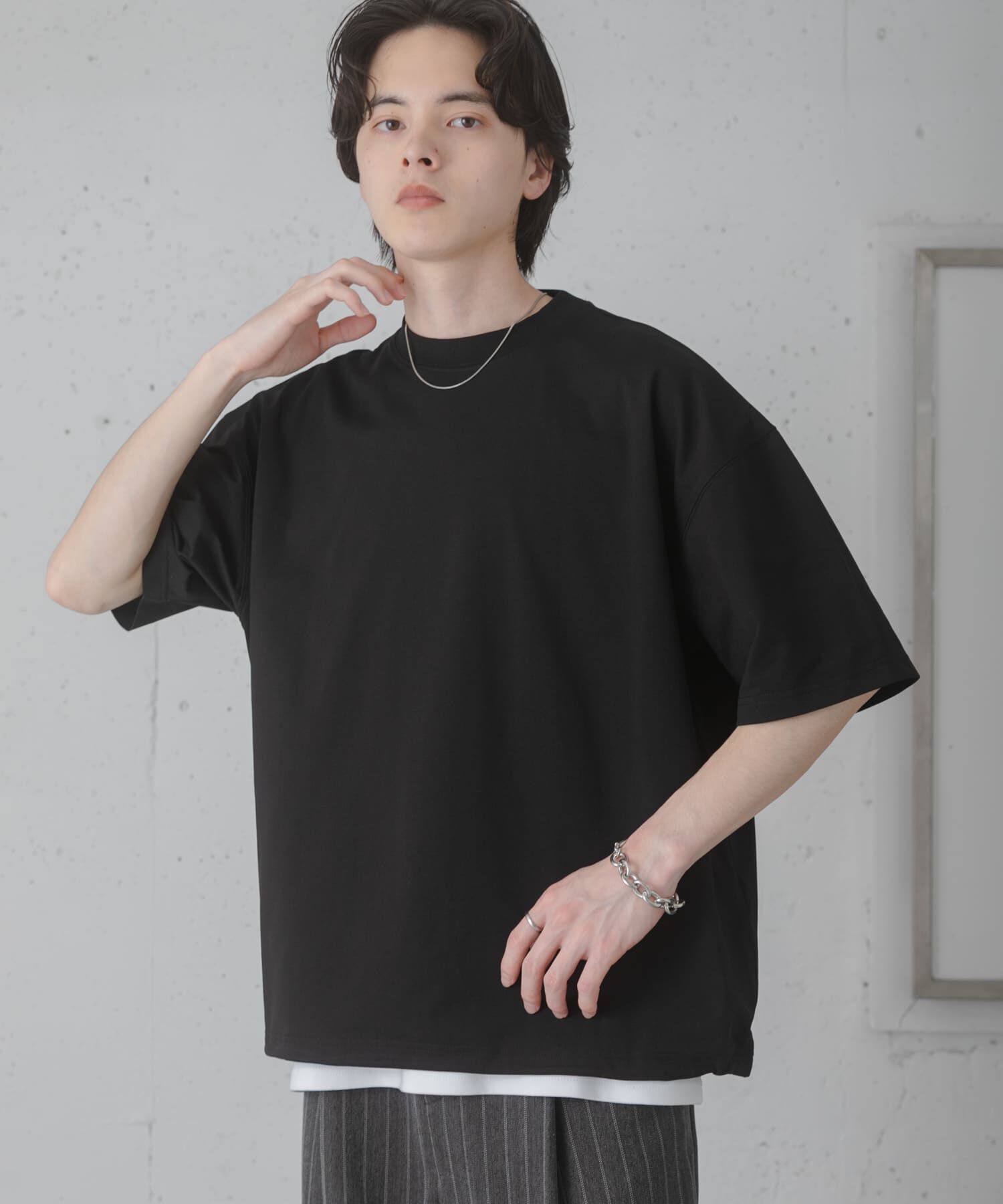 SENSE OF PLACE by URBAN RESEARCH「『接触冷感/ｲｰｼﾞｰｹｱ』ｸｲｯｸﾄﾞﾗｲｱｿｰﾄﾄﾞﾛｰｺｰﾄﾞ」|Tシャツ・カットソー|