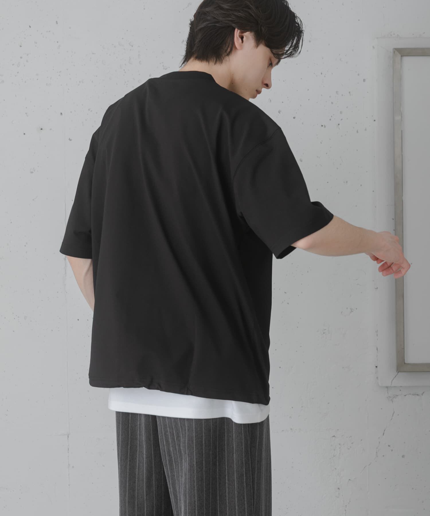 SENSE OF PLACE by URBAN RESEARCH「『接触冷感/ｲｰｼﾞｰｹｱ』ｸｲｯｸﾄﾞﾗｲｱｿｰﾄﾄﾞﾛｰｺｰﾄﾞ」|Tシャツ・カットソー|