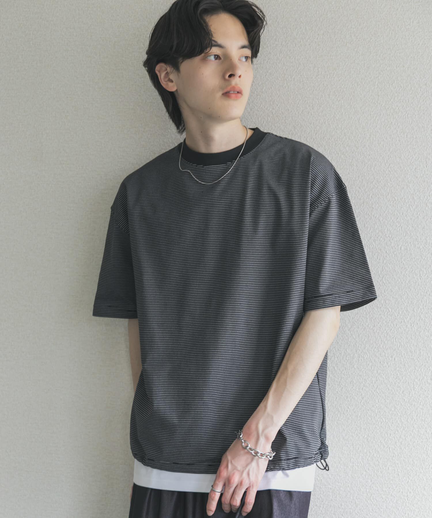 SENSE OF PLACE by URBAN RESEARCH「『接触冷感/ｲｰｼﾞｰｹｱ』ｸｲｯｸﾄﾞﾗｲｱｿｰﾄﾄﾞﾛｰｺｰﾄﾞ」|Tシャツ・カットソー|