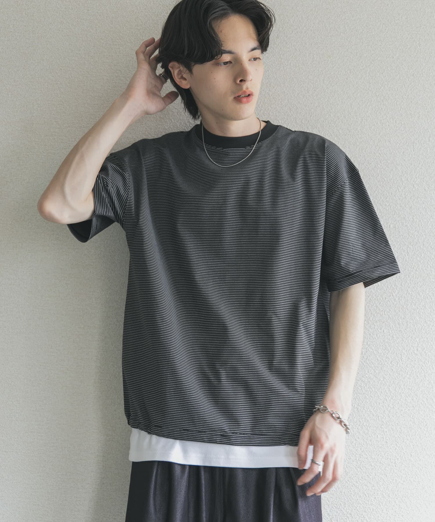 SENSE OF PLACE by URBAN RESEARCH「『接触冷感/ｲｰｼﾞｰｹｱ』ｸｲｯｸﾄﾞﾗｲｱｿｰﾄﾄﾞﾛｰｺｰﾄﾞ」|Tシャツ・カットソー|