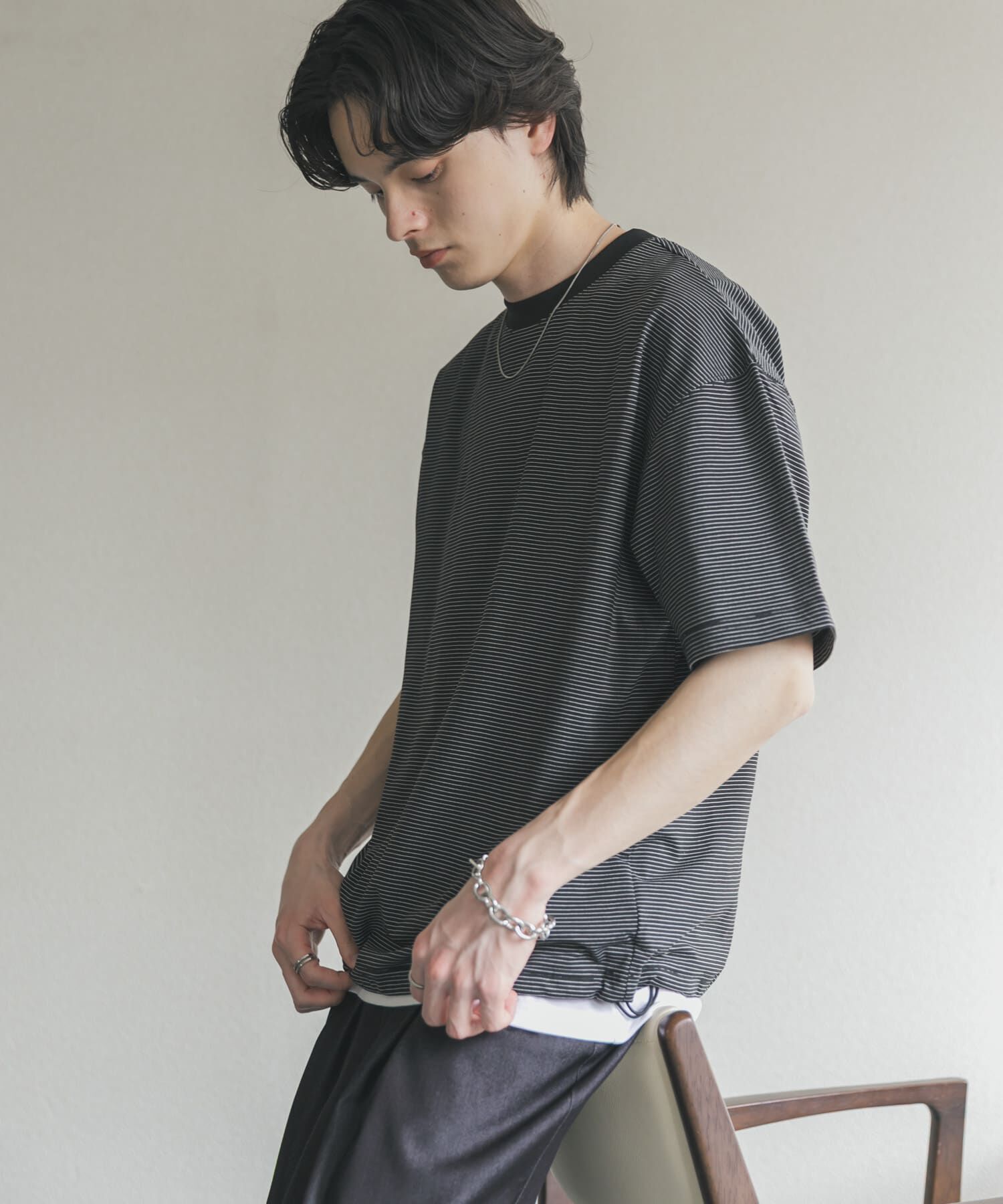 SENSE OF PLACE by URBAN RESEARCH「『接触冷感/ｲｰｼﾞｰｹｱ』ｸｲｯｸﾄﾞﾗｲｱｿｰﾄﾄﾞﾛｰｺｰﾄﾞ」|Tシャツ・カットソー|