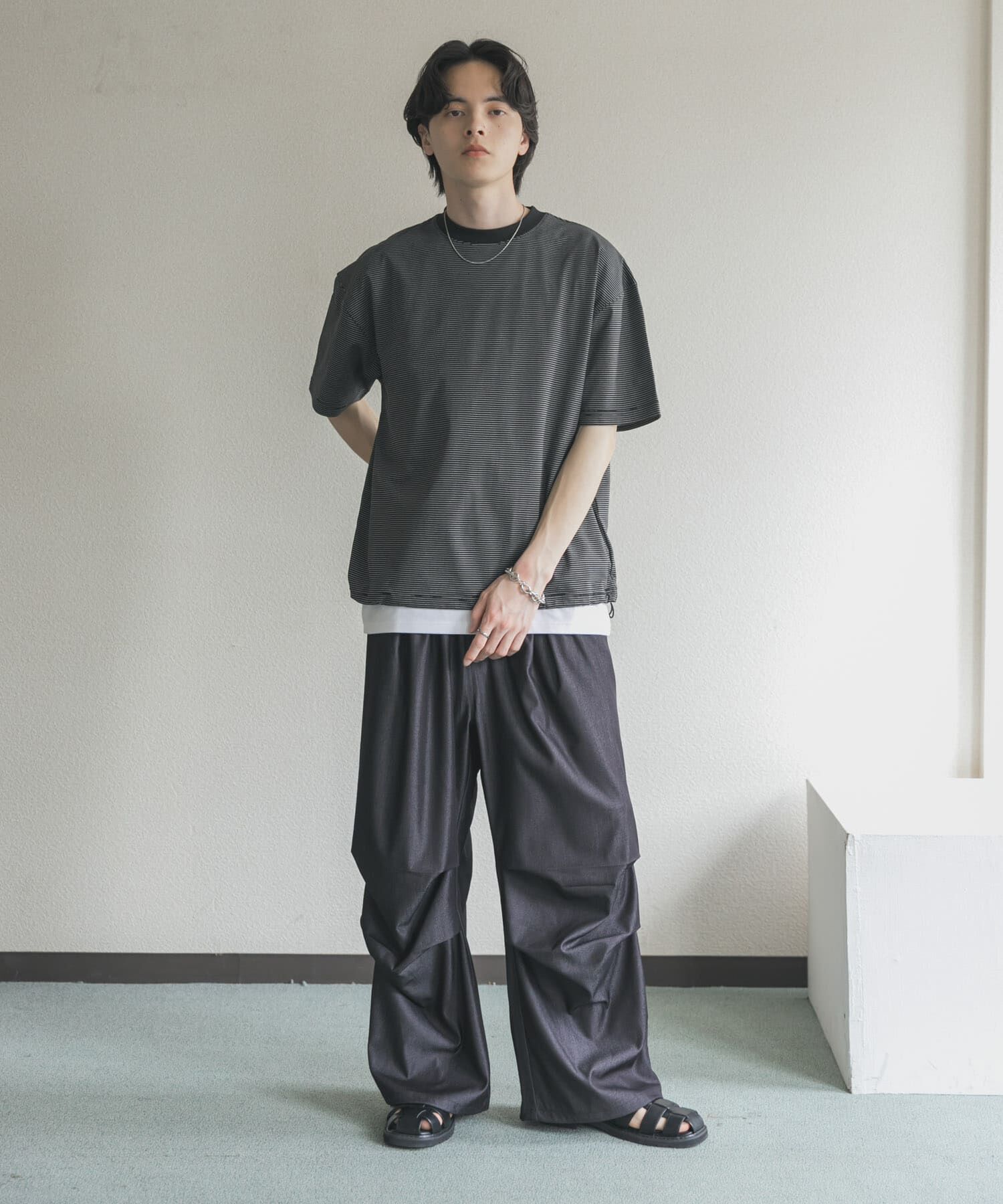 SENSE OF PLACE by URBAN RESEARCH「『接触冷感/ｲｰｼﾞｰｹｱ』ｸｲｯｸﾄﾞﾗｲｱｿｰﾄﾄﾞﾛｰｺｰﾄﾞ」|Tシャツ・カットソー|