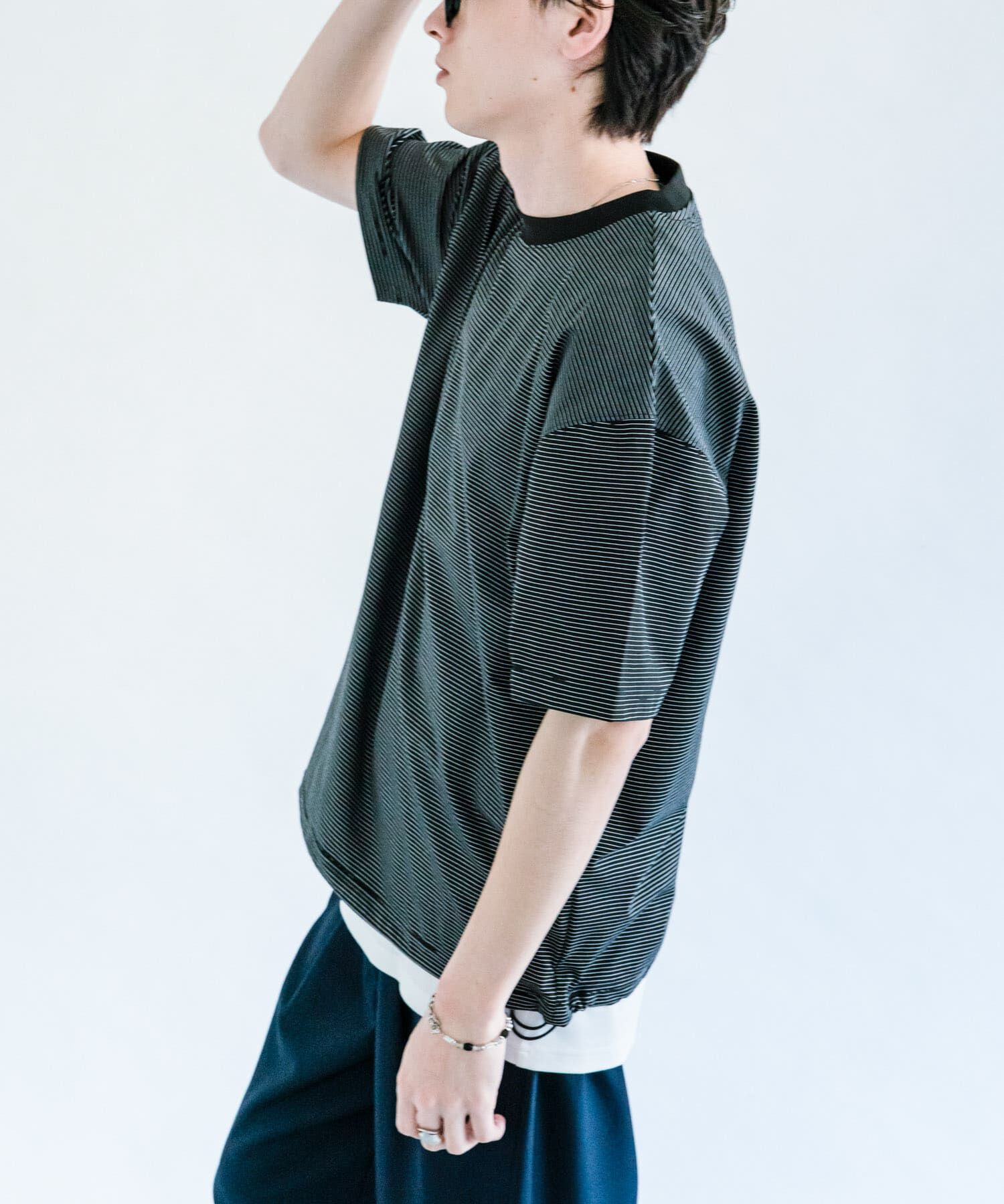 SENSE OF PLACE by URBAN RESEARCH「『接触冷感/ｲｰｼﾞｰｹｱ』ｸｲｯｸﾄﾞﾗｲｱｿｰﾄﾄﾞﾛｰｺｰﾄﾞ」|Tシャツ・カットソー|