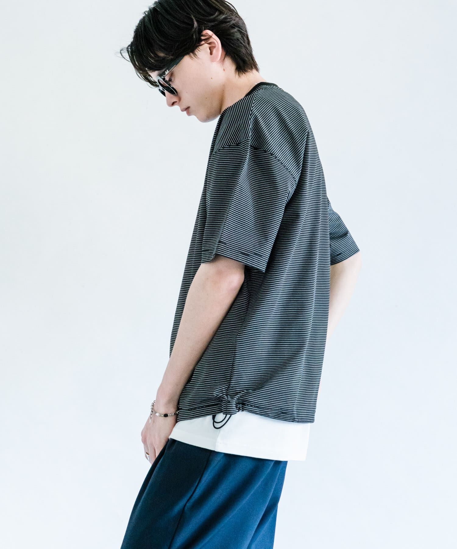 SENSE OF PLACE by URBAN RESEARCH「『接触冷感/ｲｰｼﾞｰｹｱ』ｸｲｯｸﾄﾞﾗｲｱｿｰﾄﾄﾞﾛｰｺｰﾄﾞ」|Tシャツ・カットソー|