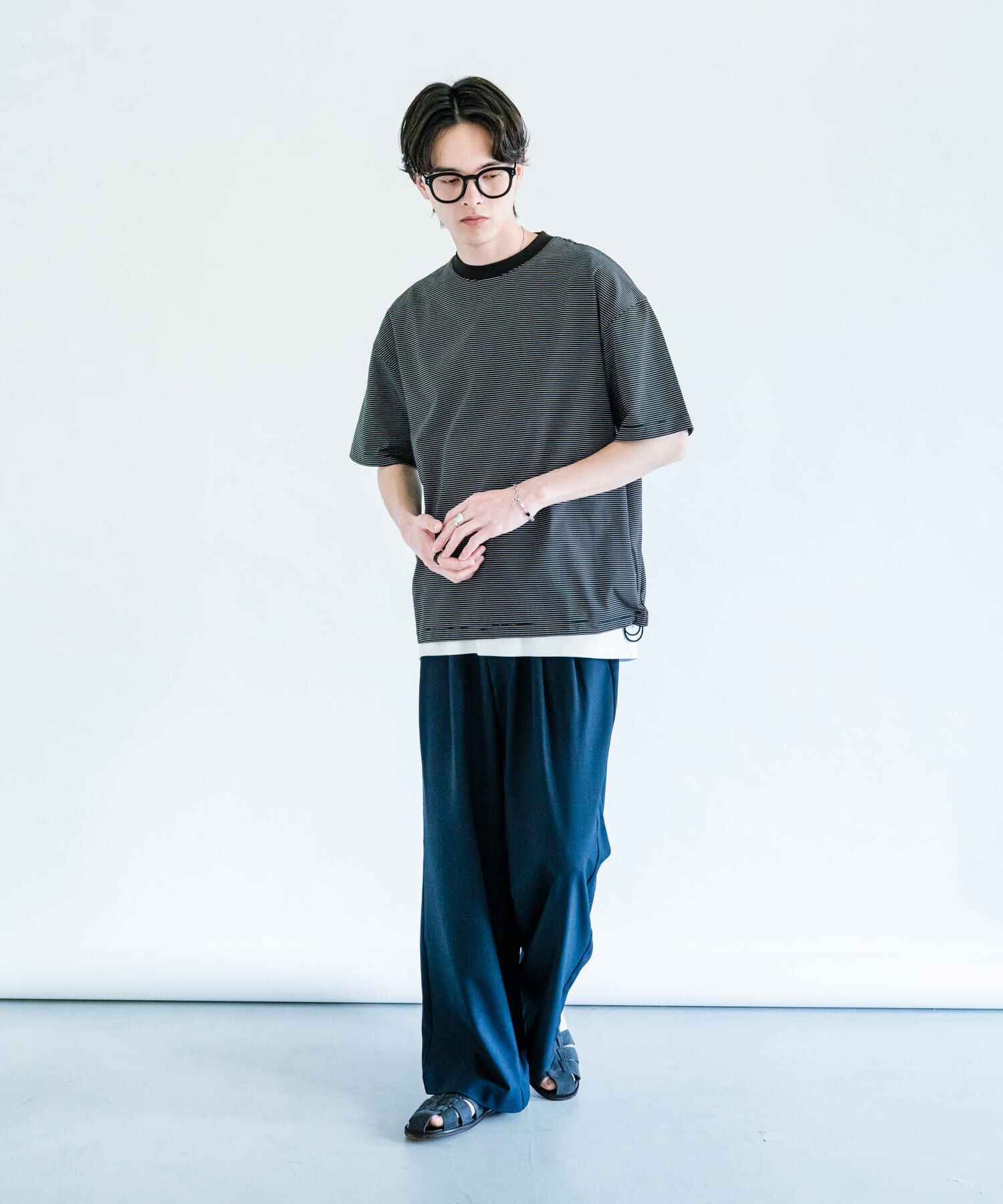 SENSE OF PLACE by URBAN RESEARCH「『接触冷感/ｲｰｼﾞｰｹｱ』ｸｲｯｸﾄﾞﾗｲｱｿｰﾄﾄﾞﾛｰｺｰﾄﾞ」|Tシャツ・カットソー|