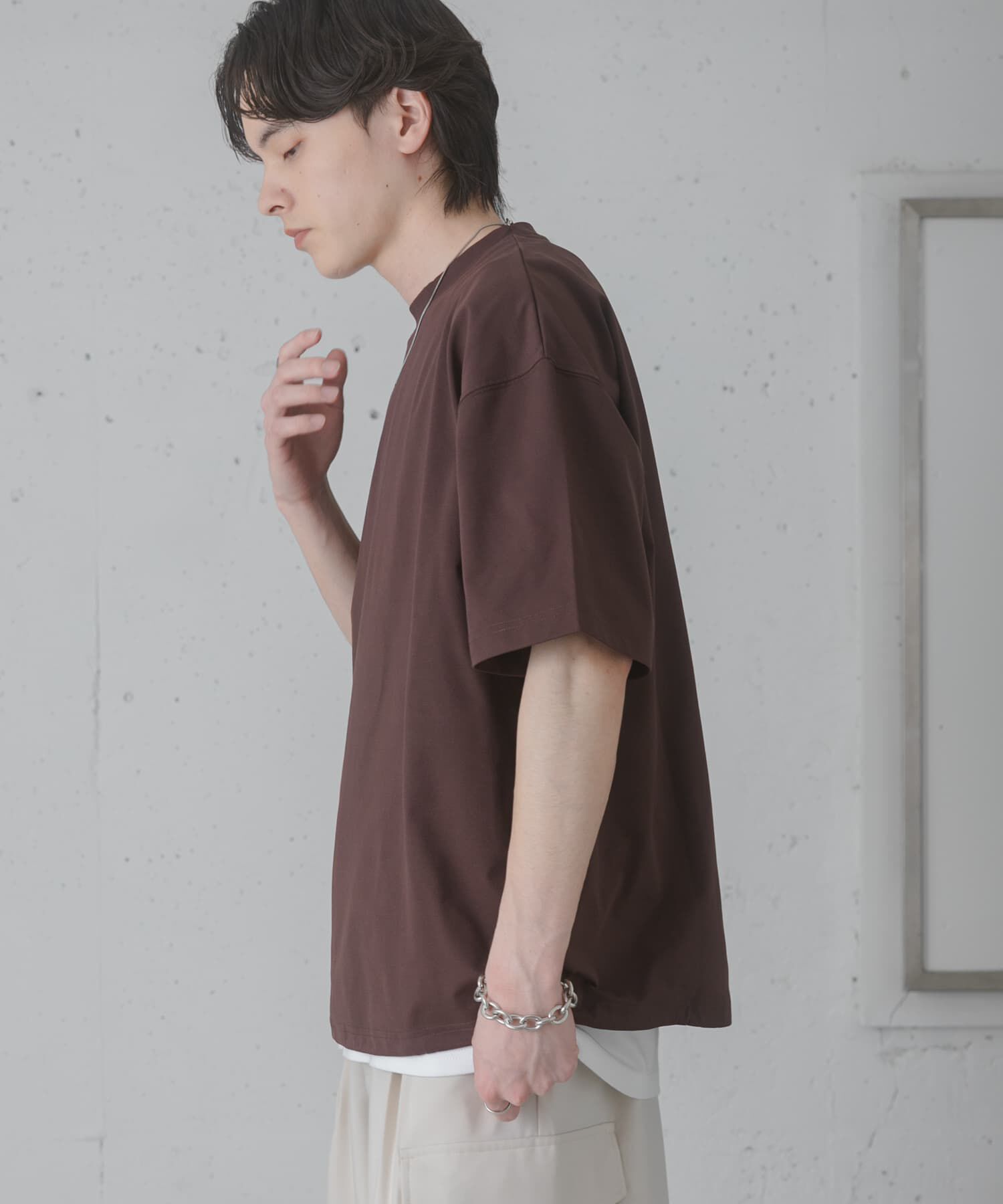 SENSE OF PLACE by URBAN RESEARCH「『接触冷感/ｲｰｼﾞｰｹｱ』ｸｲｯｸﾄﾞﾗｲｱｿｰﾄﾄﾞﾛｰｺｰﾄﾞ」|Tシャツ・カットソー|