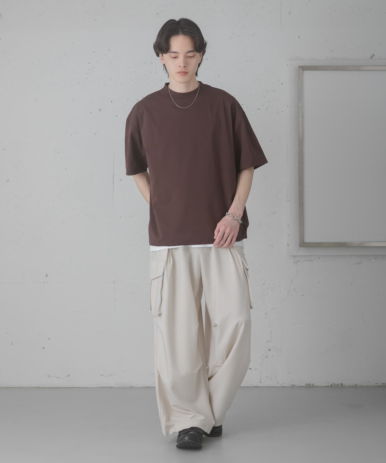 SENSE OF PLACE by URBAN RESEARCH「『接触冷感/ｲｰｼﾞｰｹｱ』ｸｲｯｸﾄﾞﾗｲｱｿｰﾄﾄﾞﾛｰｺｰﾄﾞ」|Tシャツ・カットソー|