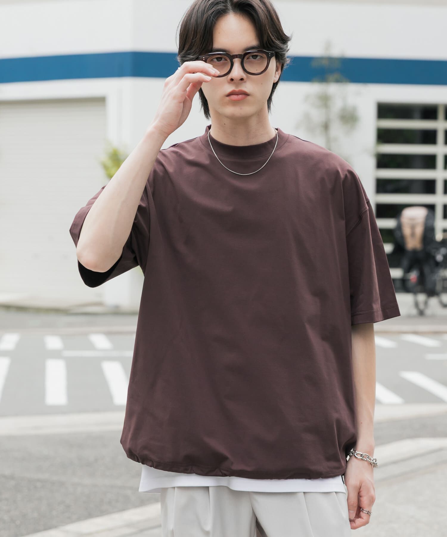 SENSE OF PLACE by URBAN RESEARCH「『接触冷感/ｲｰｼﾞｰｹｱ』ｸｲｯｸﾄﾞﾗｲｱｿｰﾄﾄﾞﾛｰｺｰﾄﾞ」|Tシャツ・カットソー|