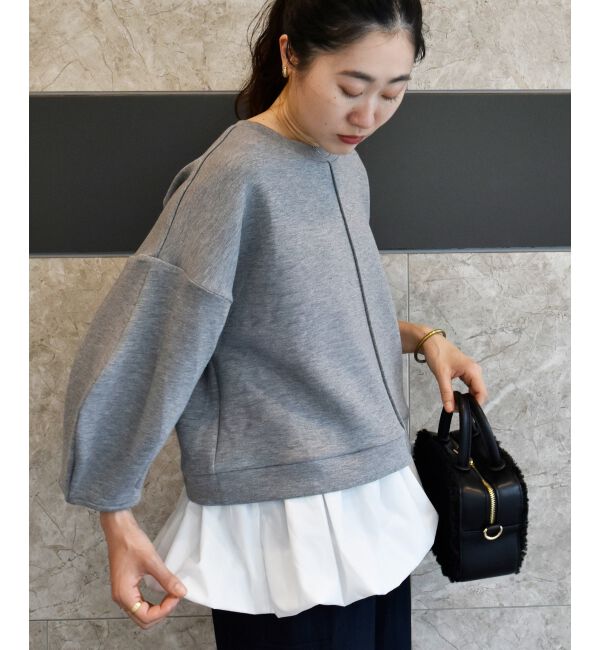  「TORRAZZO DONNAバルーン裾トップス」|Tシャツ・カットソー|