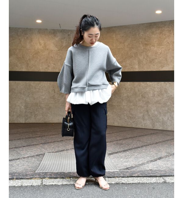  「TORRAZZO DONNAバルーン裾トップス」|Tシャツ・カットソー|
