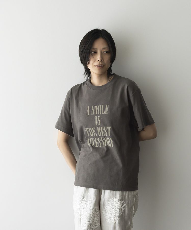 GARAGE OF GOOD CLOTHING「MESSAGE LOGO Tシャツ」|Tシャツ・カットソー|Charcoal Gray