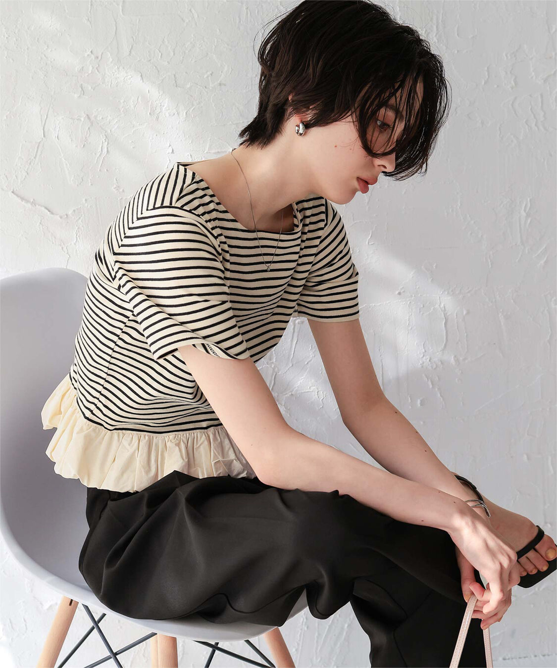 titivate「チビバルーン半袖トップス」|Tシャツ・カットソー|