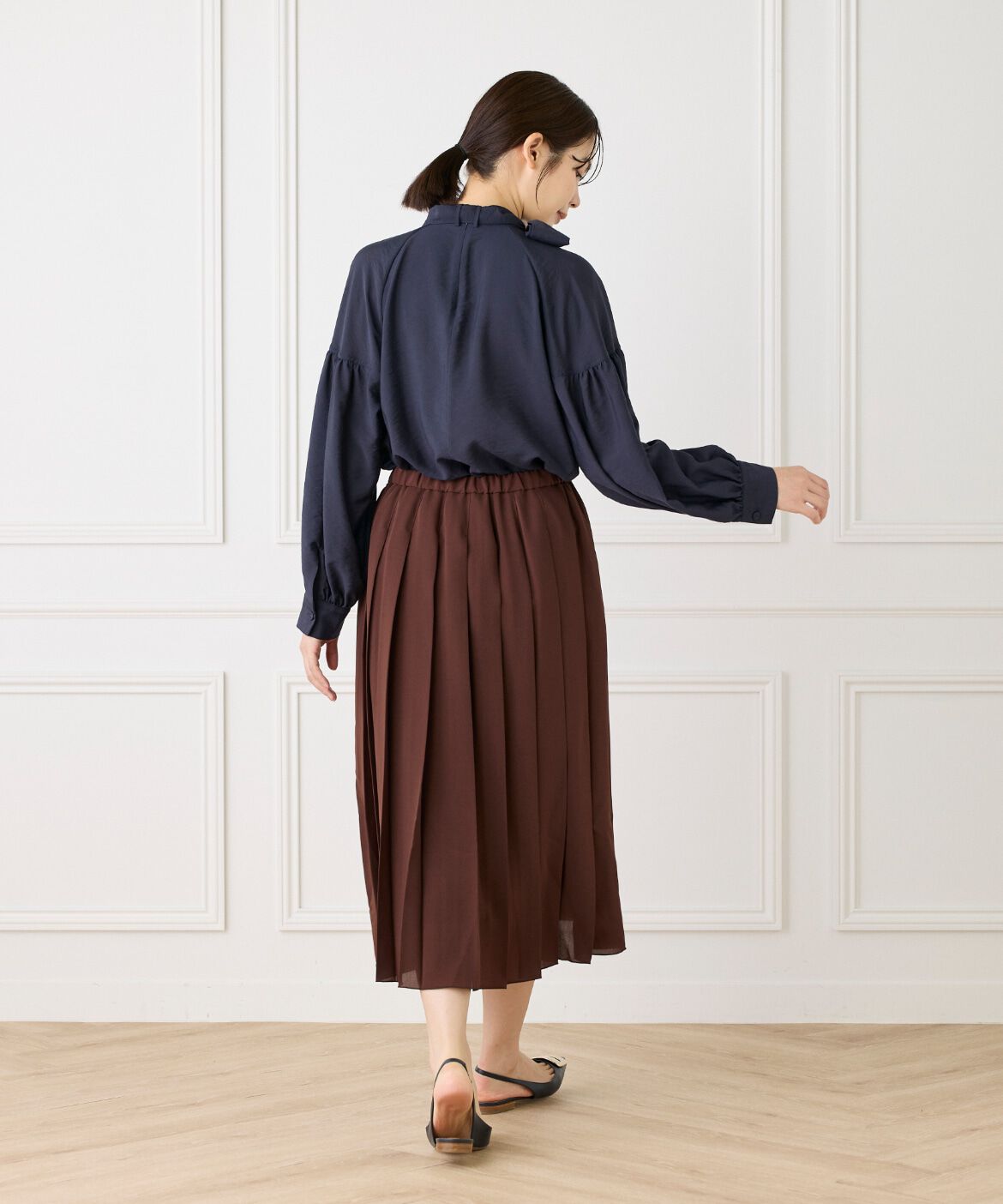 Le Souk「《大きいサイズ》プリーツスカート」|スカート|