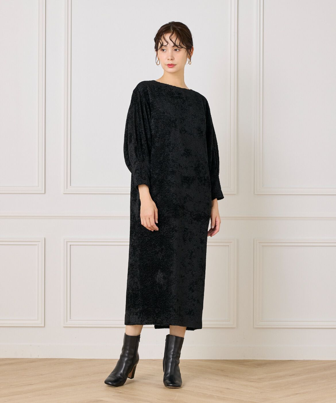la veille by SUPERIOR CLOSET「《大きいサイズ》ジャガードワンピース」|ワンピース|