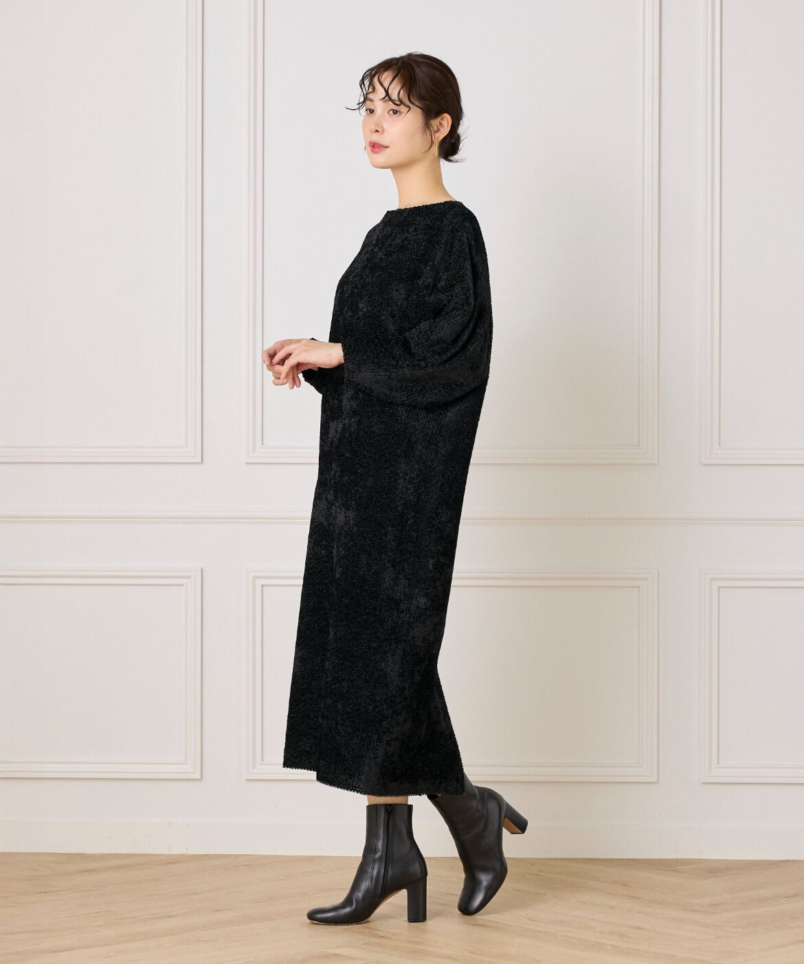 la veille by SUPERIOR CLOSET「《大きいサイズ》ジャガードワンピース」|ワンピース|