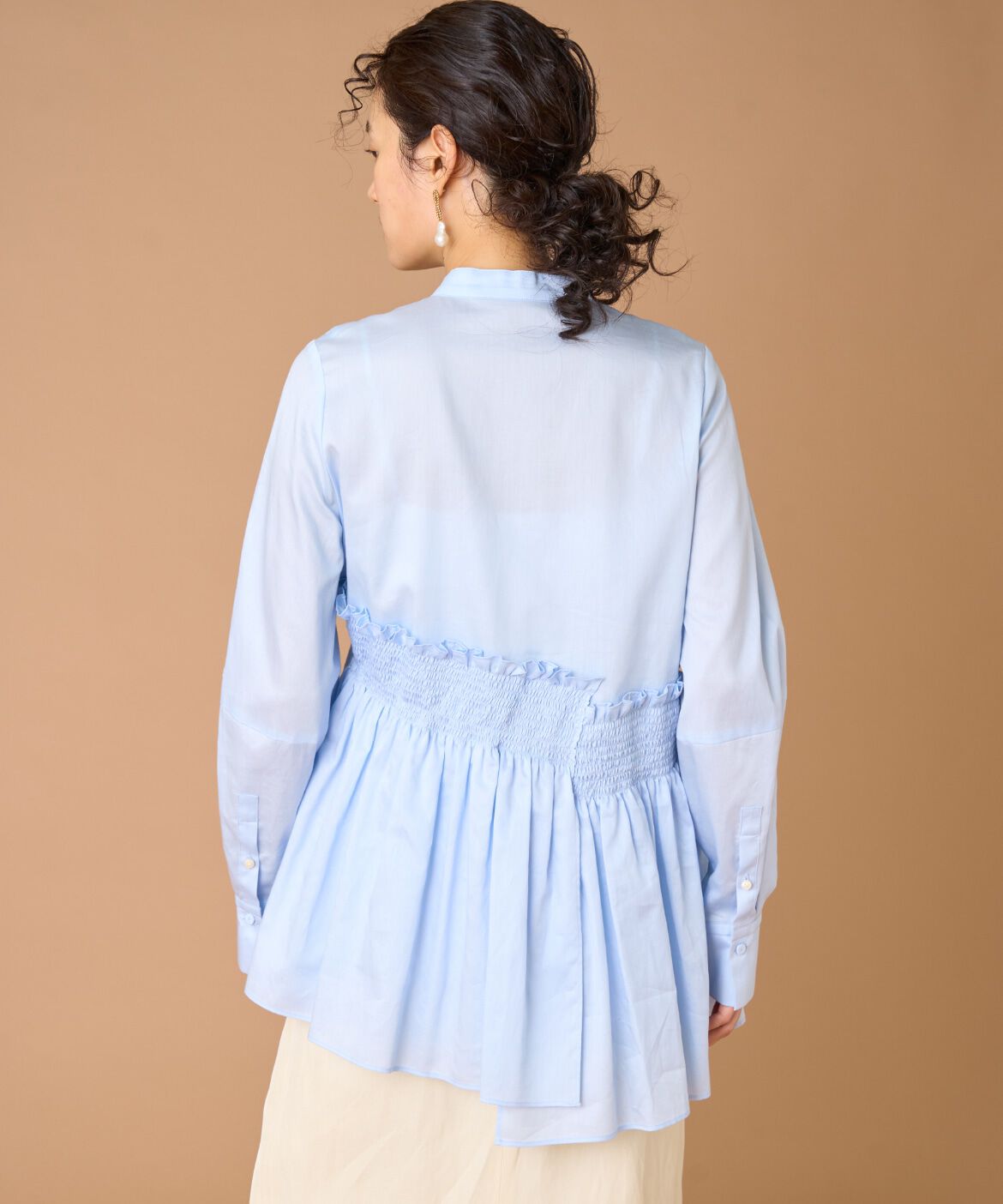 la veille by SUPERIOR CLOSET「シャーリングブラウス　」|シャツ・ブラウス|