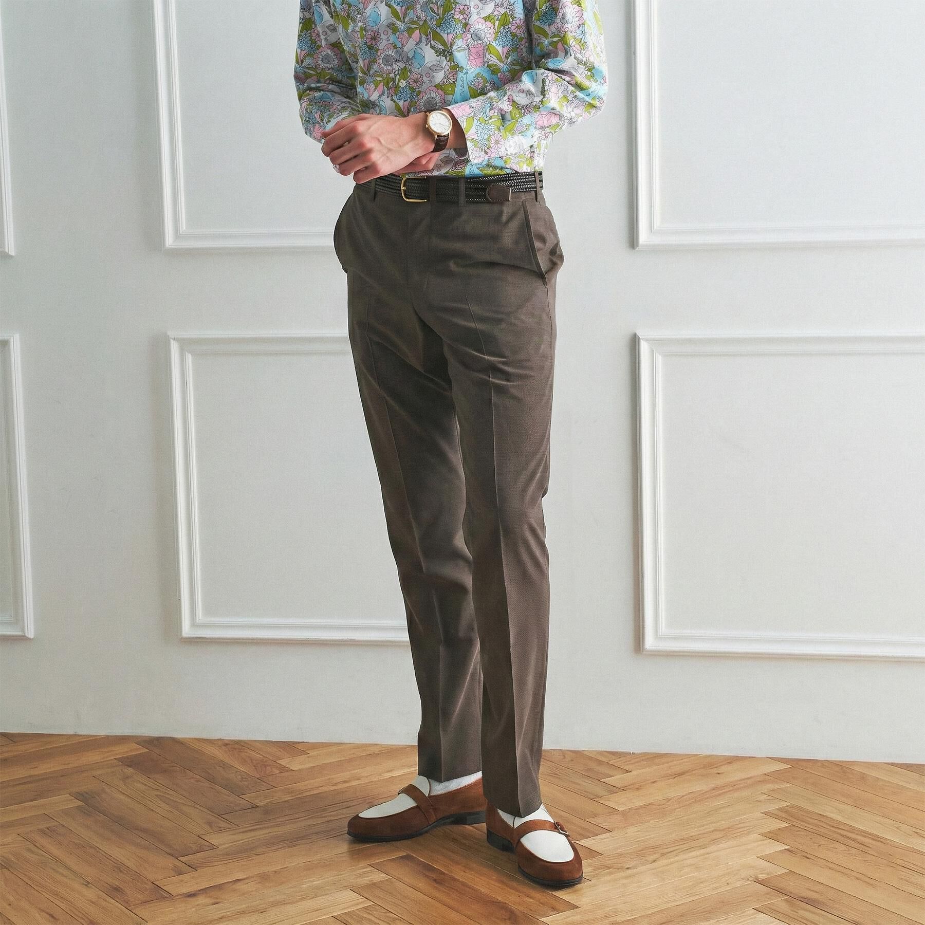 TAKEO KIKUCHI「【BOWLER HAT LABEL】トロピカルシャンブレー スラックス」|その他|