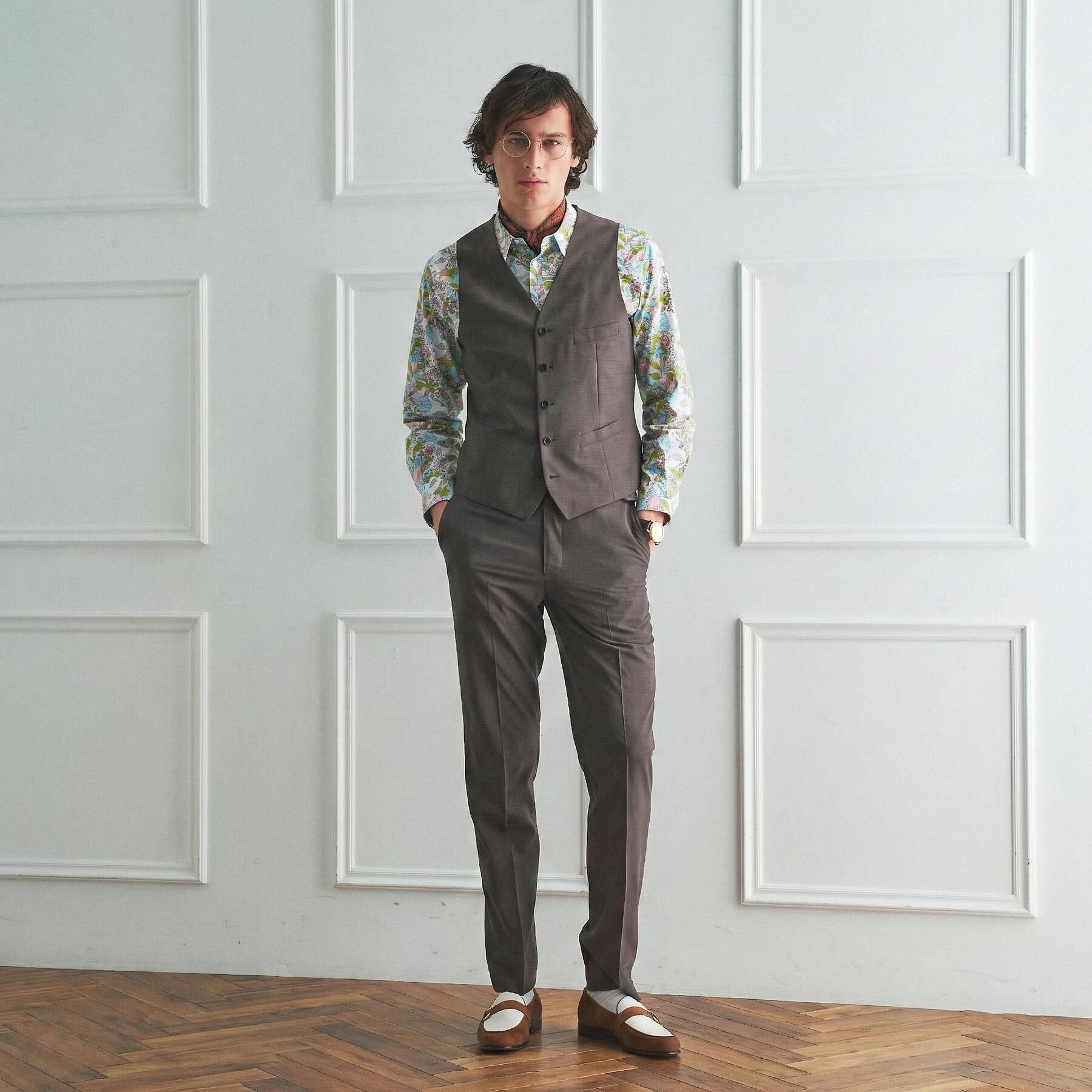 TAKEO KIKUCHI「【BOWLER HAT LABEL】トロピカルシャンブレー スラックス」|その他|