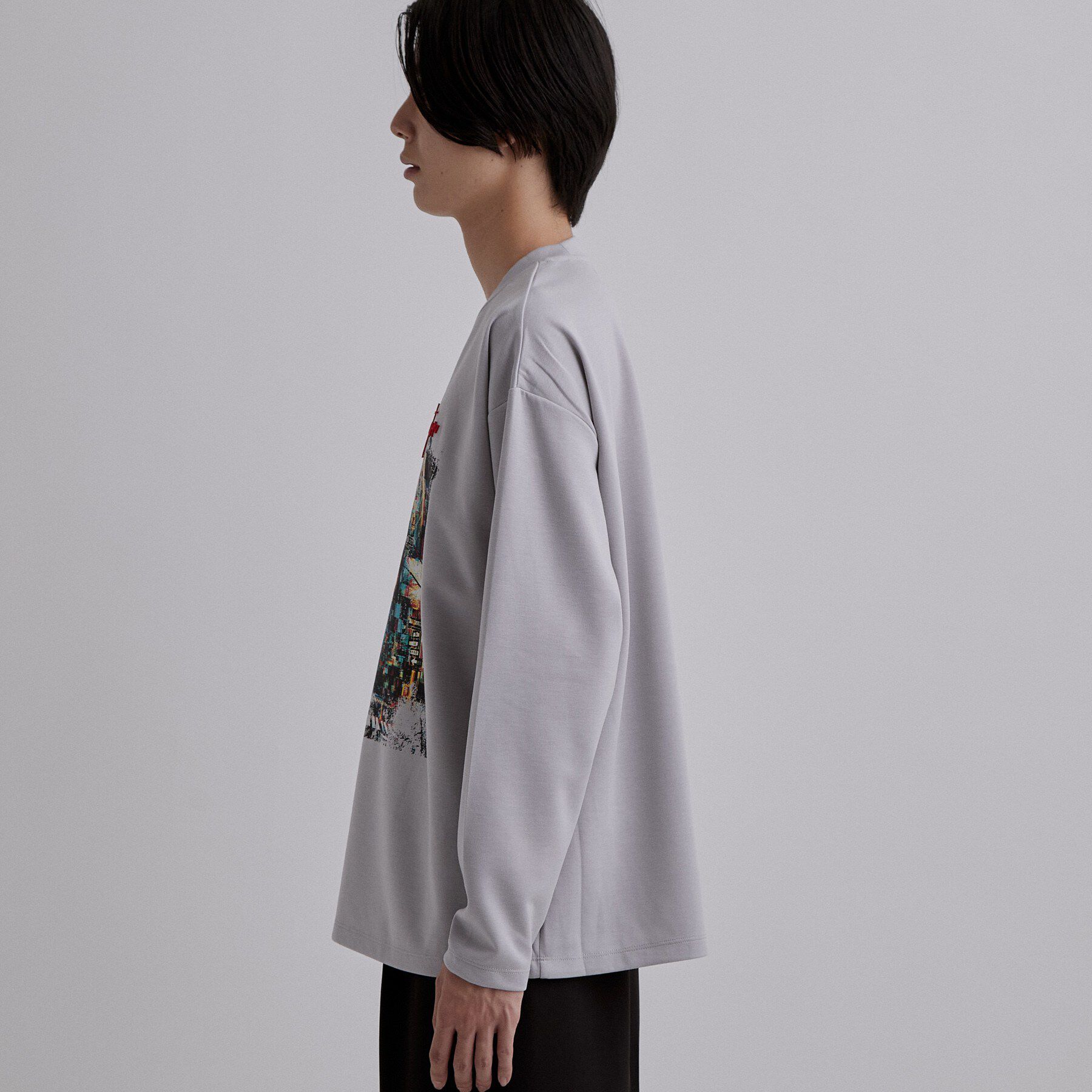 tk.TAKEO KIKUCHI「ブラシ刺繍長袖Tシャツ」|Tシャツ・カットソー|
