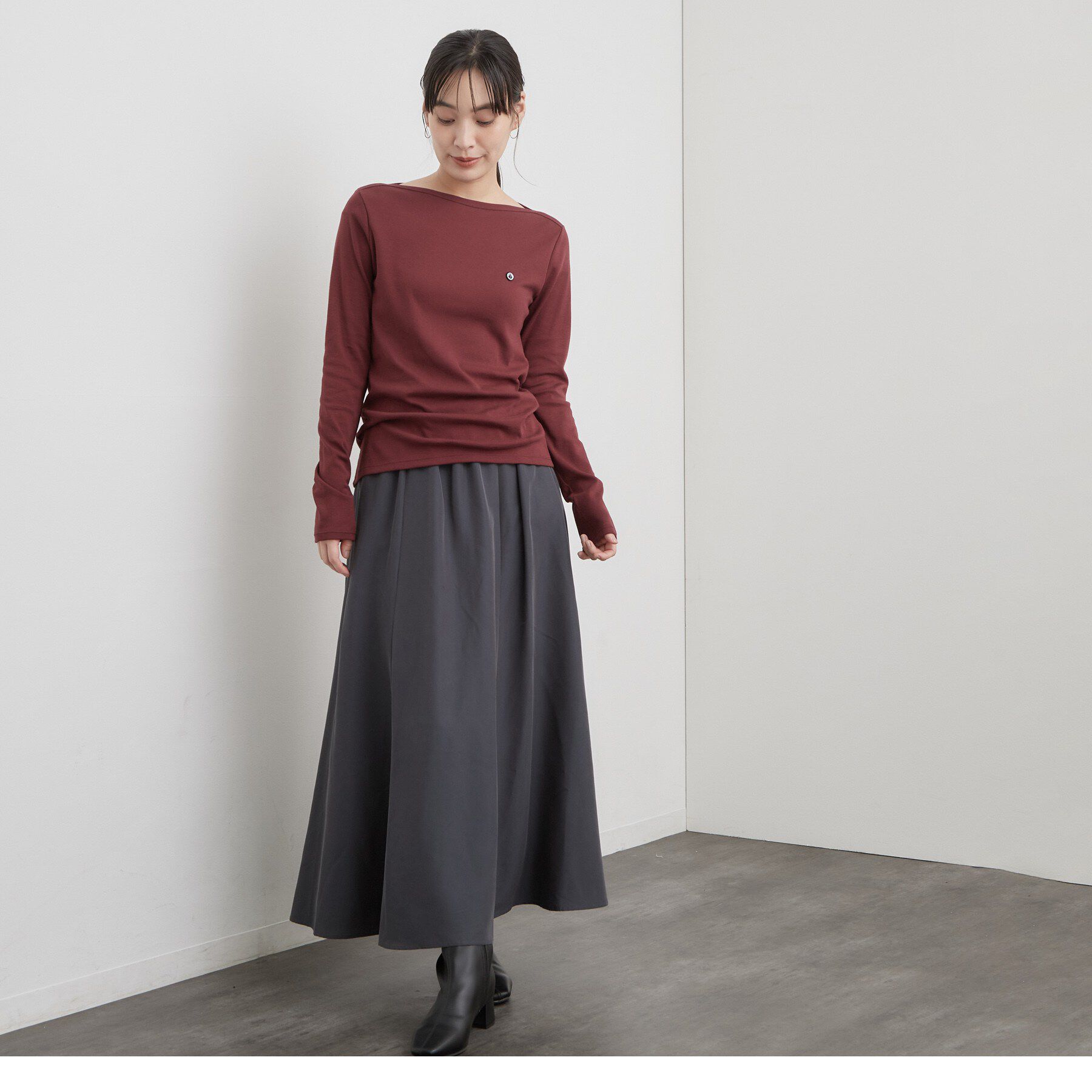 OPAQUE.CLIP「【PETIT BATEAU／プチバトー】ボートネック長袖Tシャツ」|Tシャツ・カットソー|