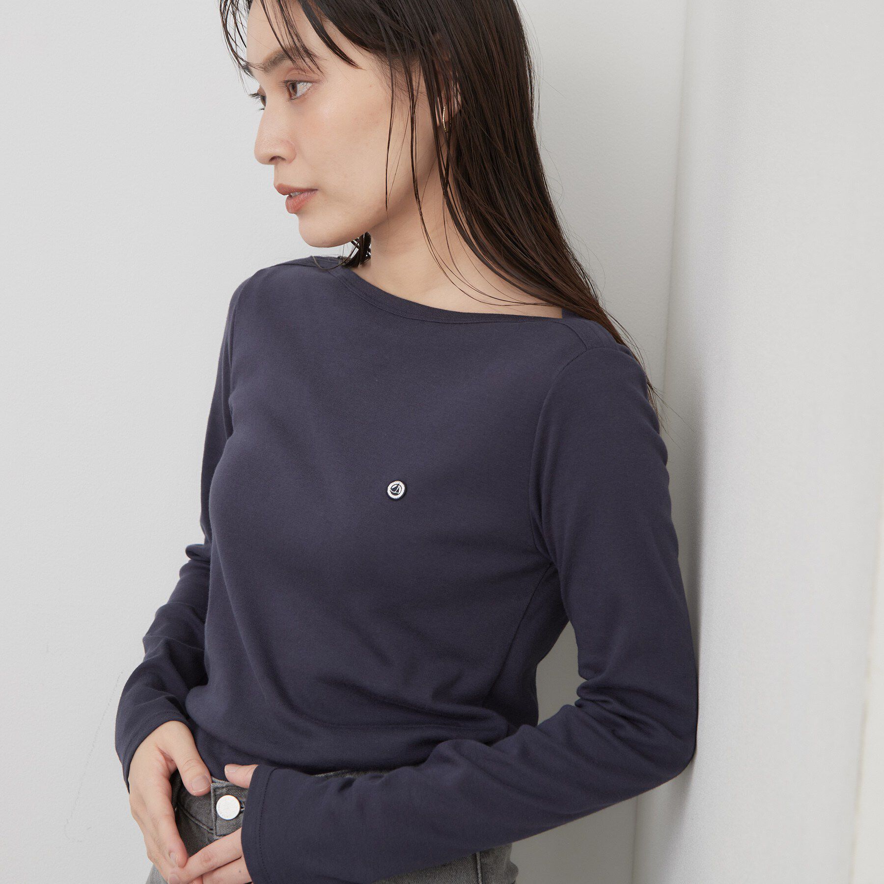 OPAQUE.CLIP「【PETIT BATEAU／プチバトー】ボートネック長袖Tシャツ」|Tシャツ・カットソー|