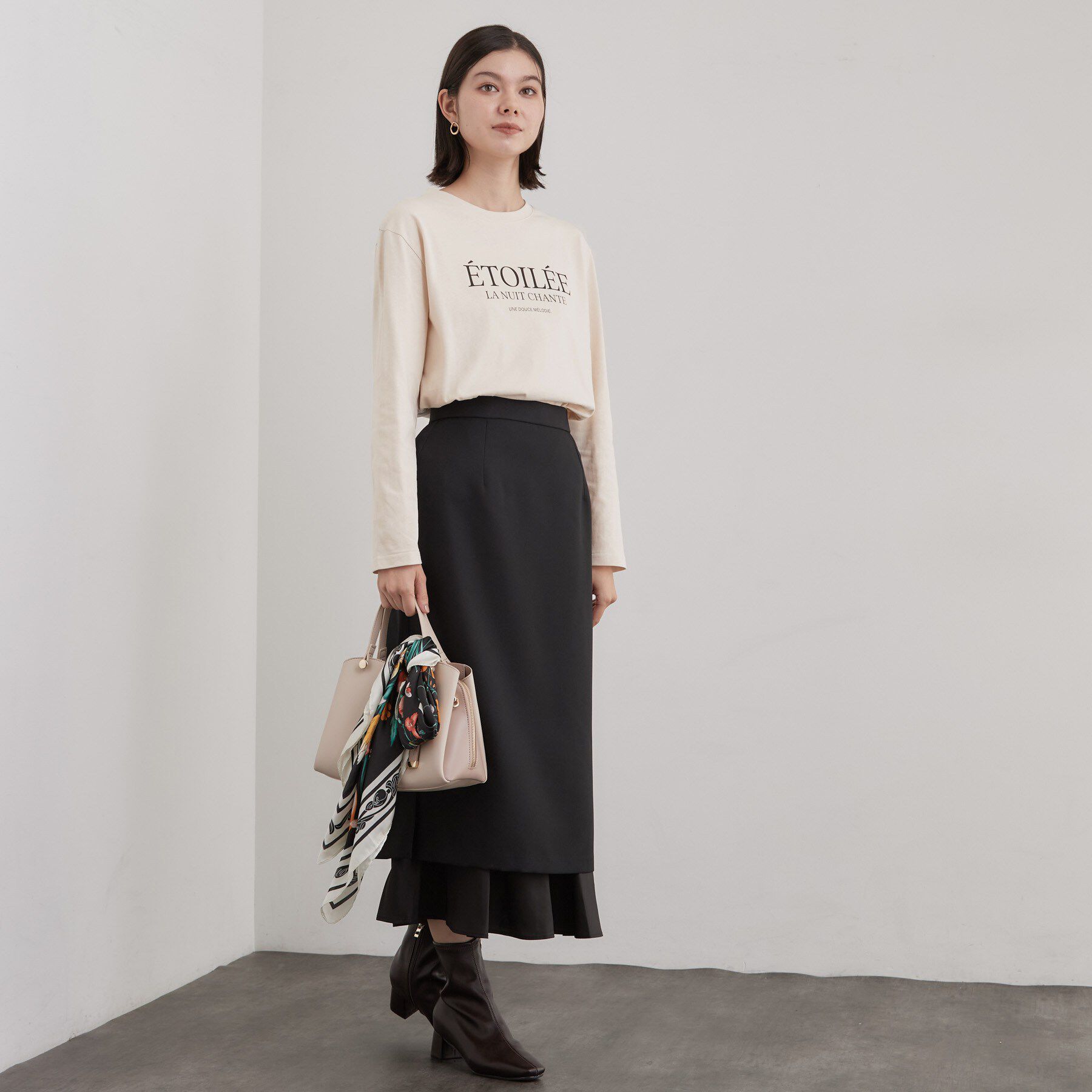 OPAQUE.CLIP「ロゴアソートロングTシャツ【洗濯機OK】」|Tシャツ・カットソー|