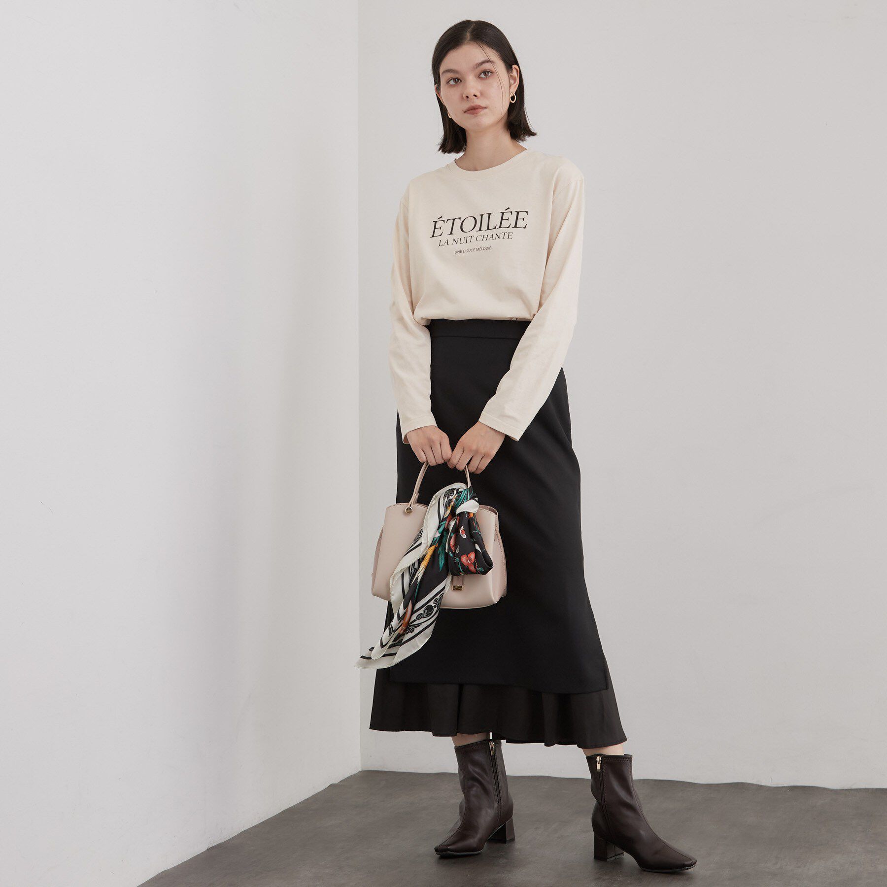 OPAQUE.CLIP「ロゴアソートロングTシャツ【洗濯機OK】」|Tシャツ・カットソー|