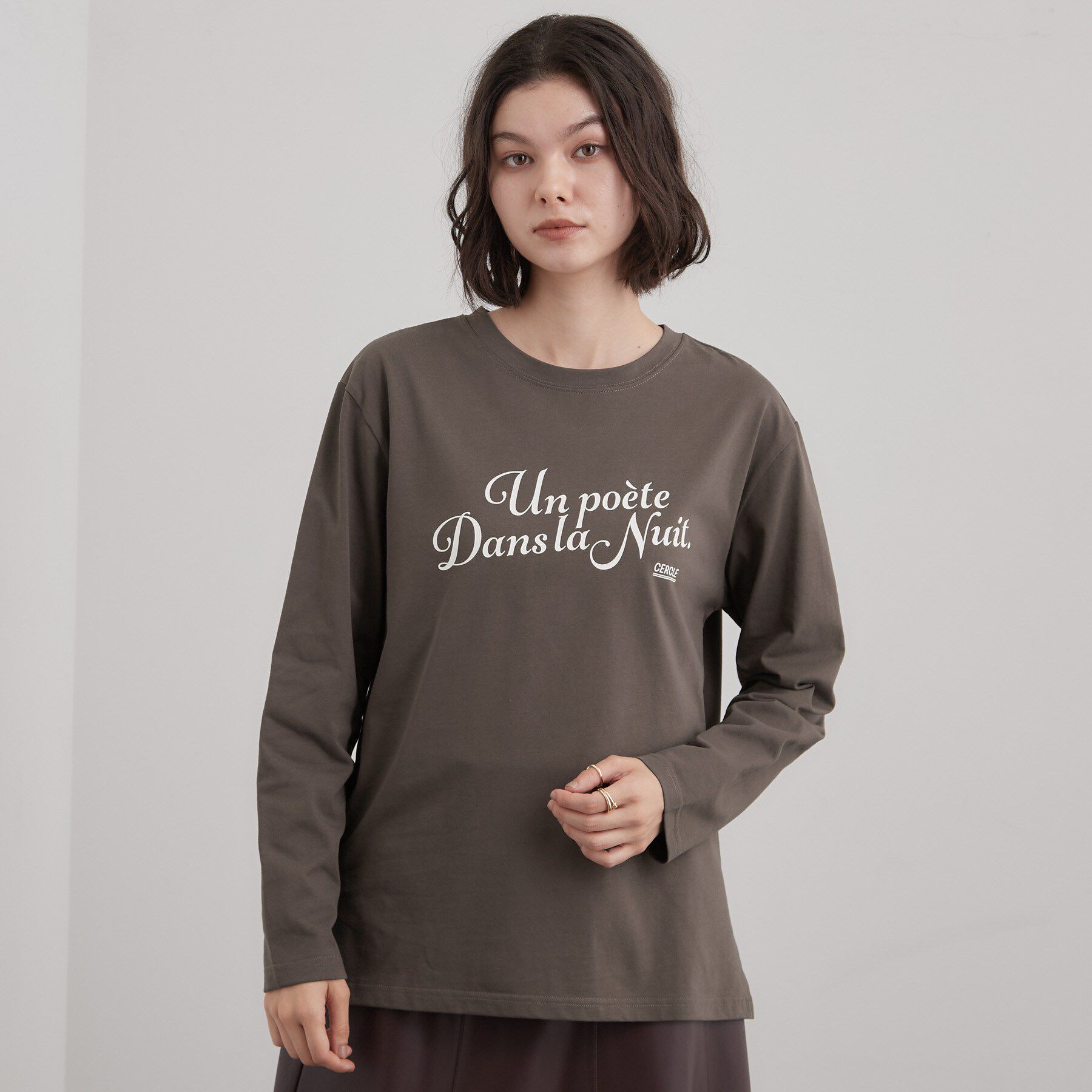 OPAQUE.CLIP「ロゴアソートロングTシャツ【洗濯機OK】」|Tシャツ・カットソー|