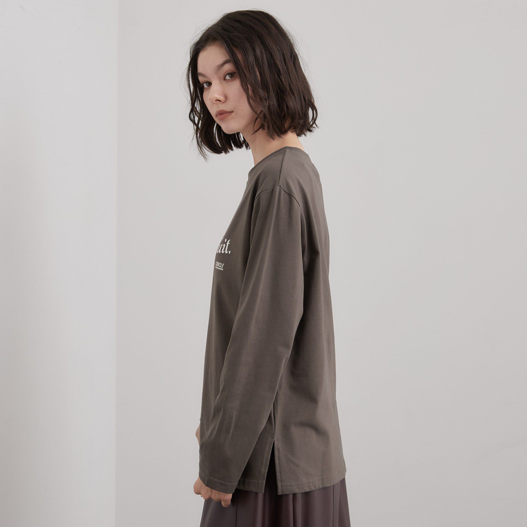 OPAQUE.CLIP「ロゴアソートロングTシャツ【洗濯機OK】」|Tシャツ・カットソー|