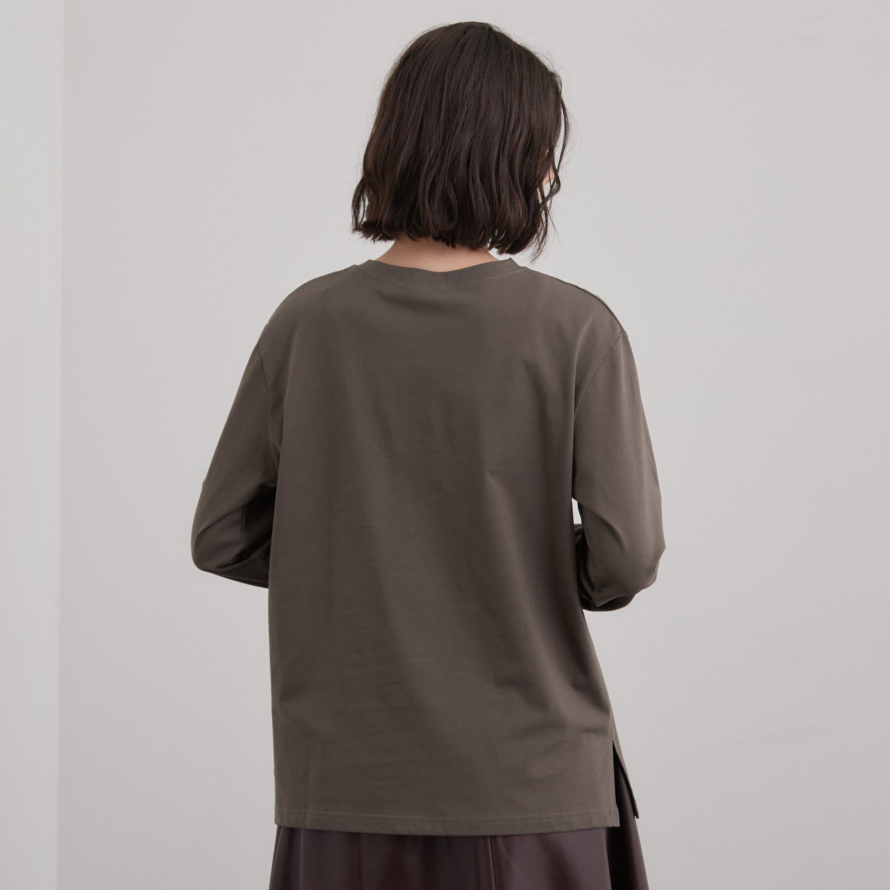OPAQUE.CLIP「ロゴアソートロングTシャツ【洗濯機OK】」|Tシャツ・カットソー|