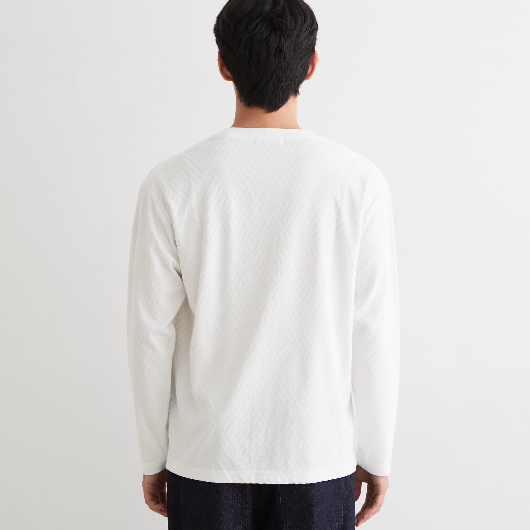THE SHOP TK「【ジャケットスタイルにも◎】リンクス柄 長袖Tシャツ」|Tシャツ・カットソー|