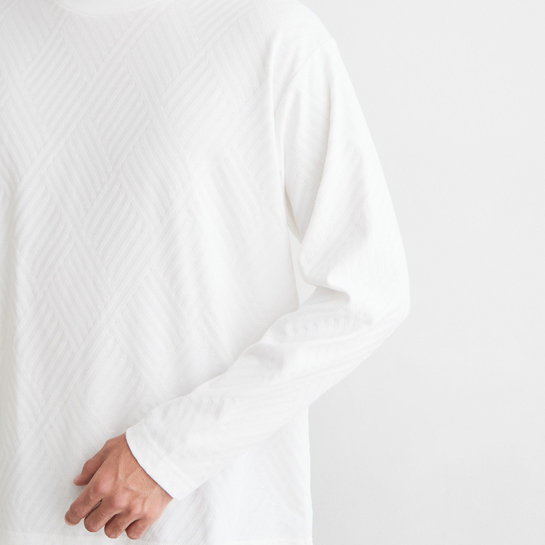 THE SHOP TK「【ジャケットスタイルにも◎】リンクス柄 長袖Tシャツ」|Tシャツ・カットソー|