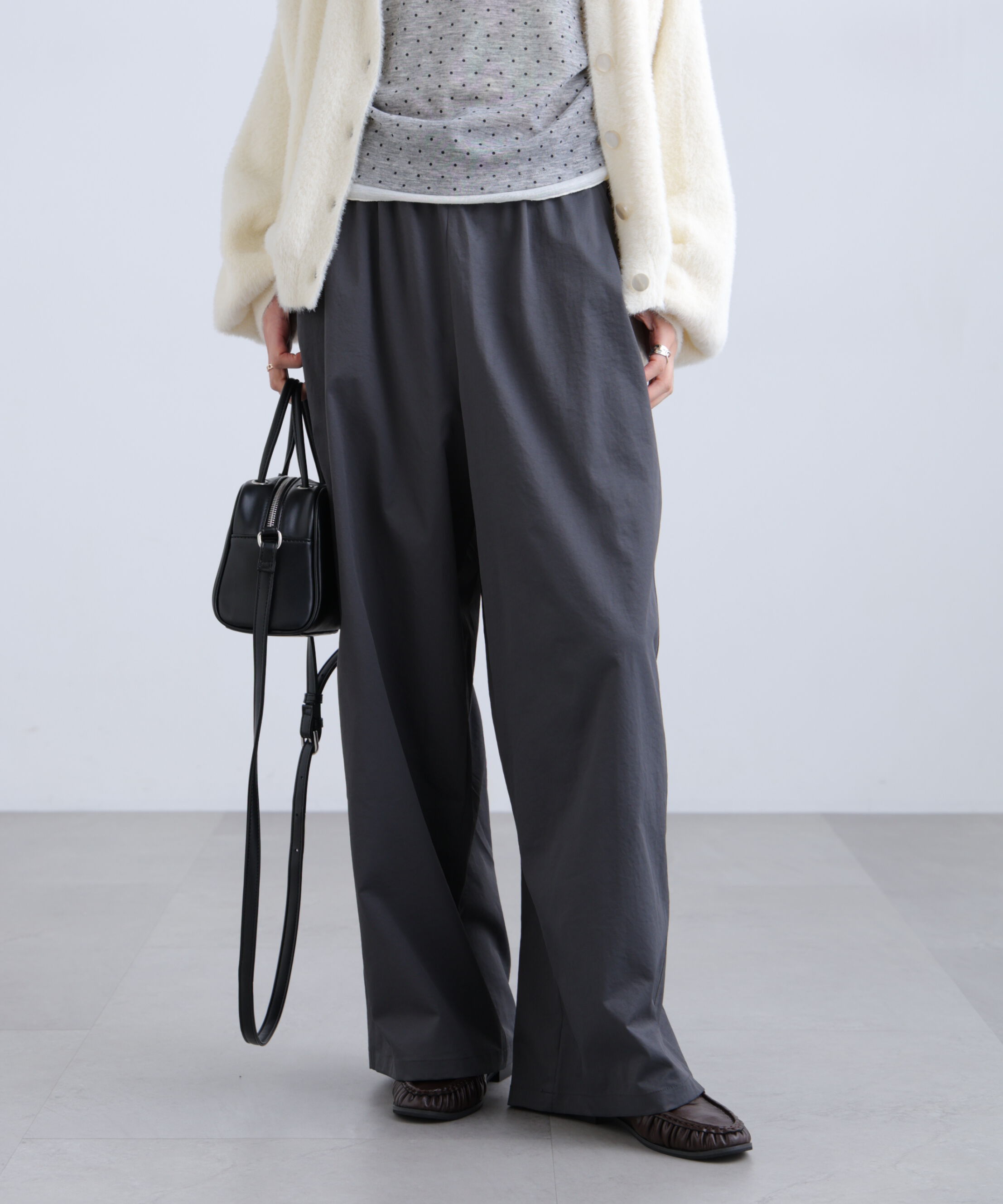  「ウエストレースワイドストレートパンツ」|その他|