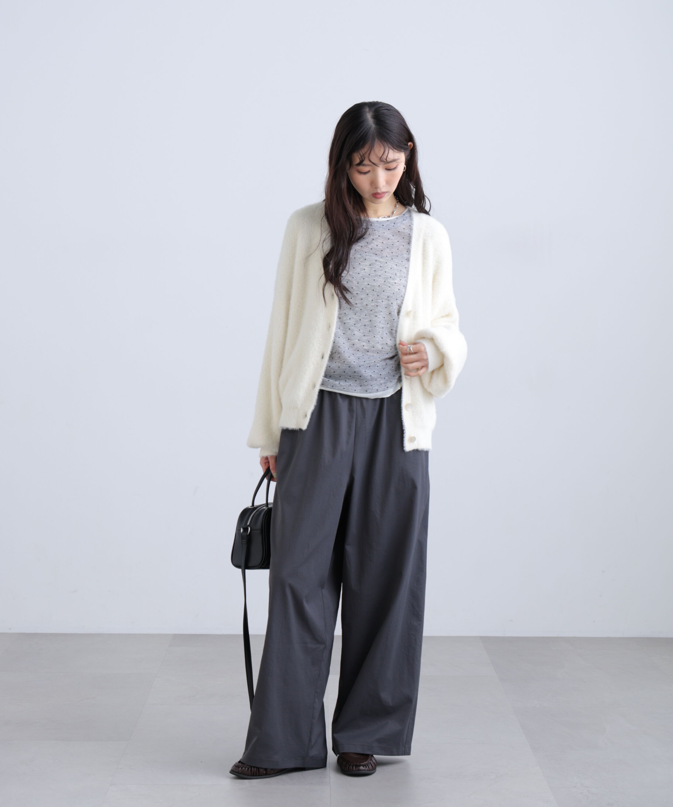  「ウエストレースワイドストレートパンツ」|その他|