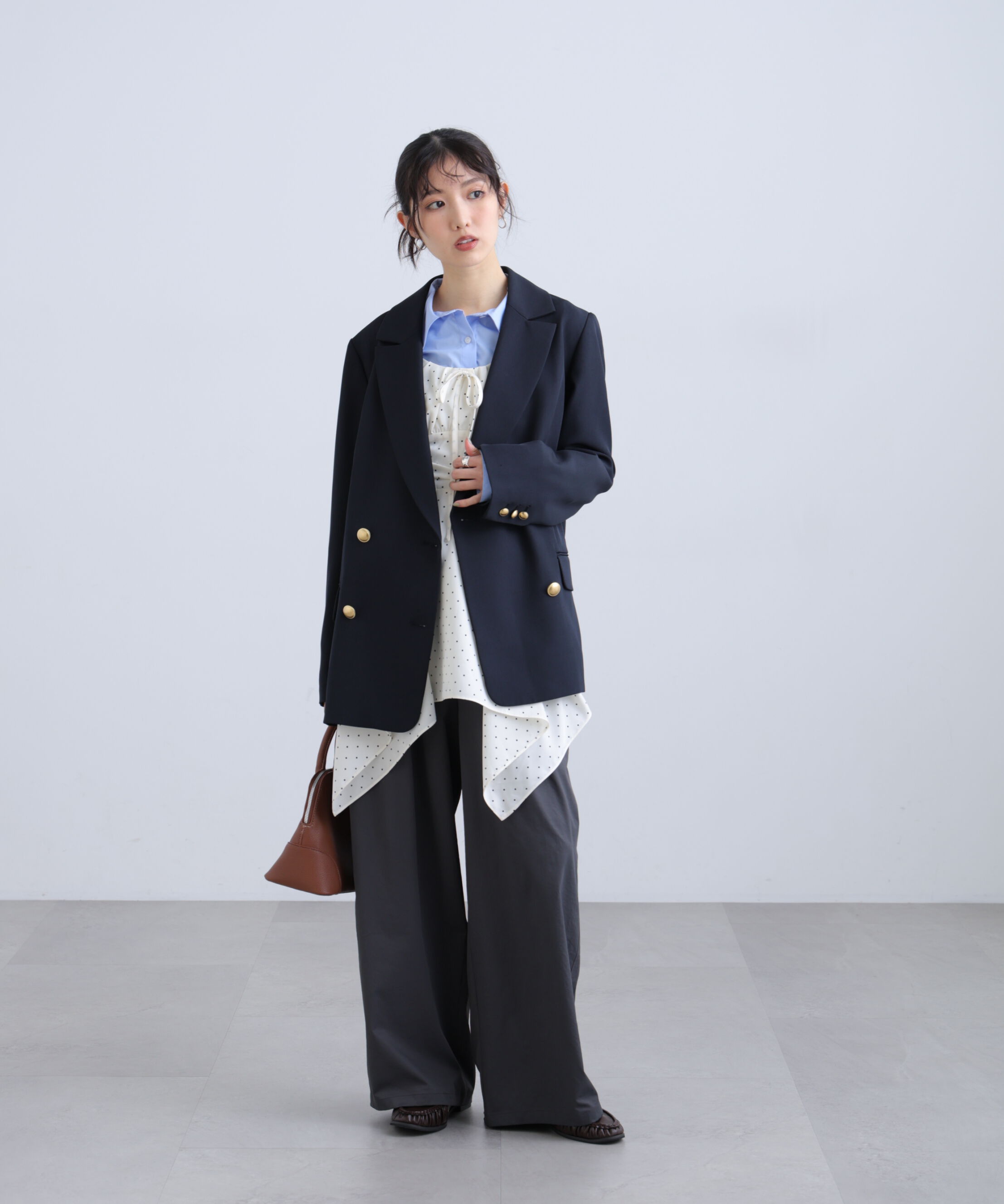  「ウエストレースワイドストレートパンツ」|その他|