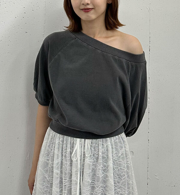 archives「ピグメントオフショルスウェット」|Tシャツ・カットソー|