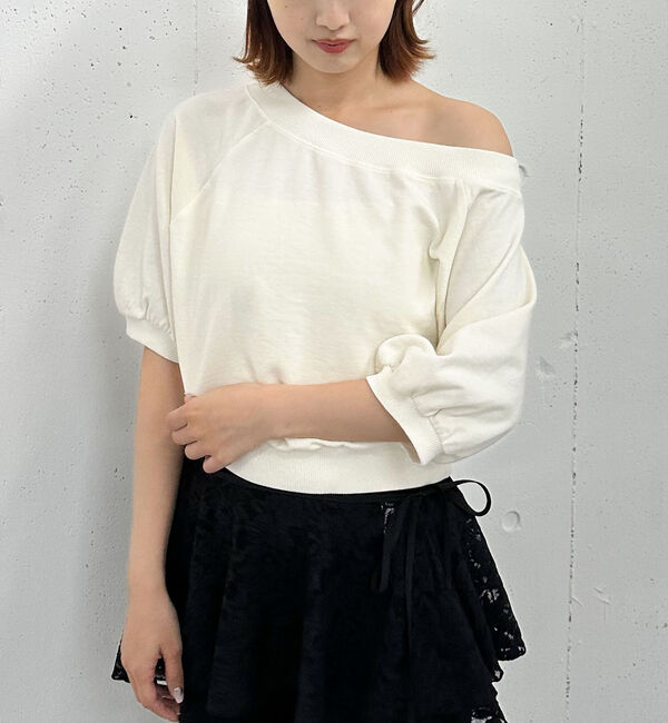 archives「ピグメントオフショルスウェット」|Tシャツ・カットソー|