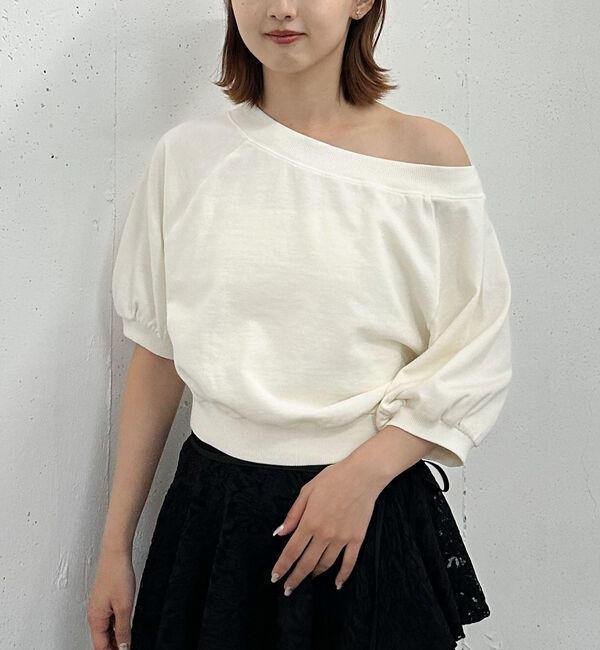 archives「ピグメントオフショルスウェット」|Tシャツ・カットソー|
