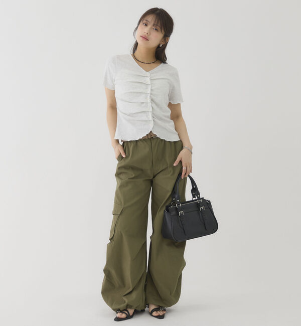 archives「ハーフスリーブフロントタックカットＴＯＰＳ」|Tシャツ・カットソー|