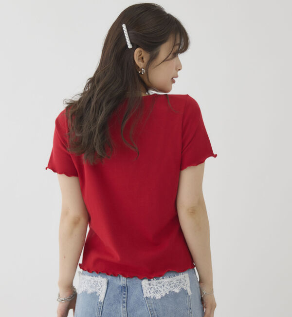 archives「ハーフスリーブフロントタックカットＴＯＰＳ」|Tシャツ・カットソー|