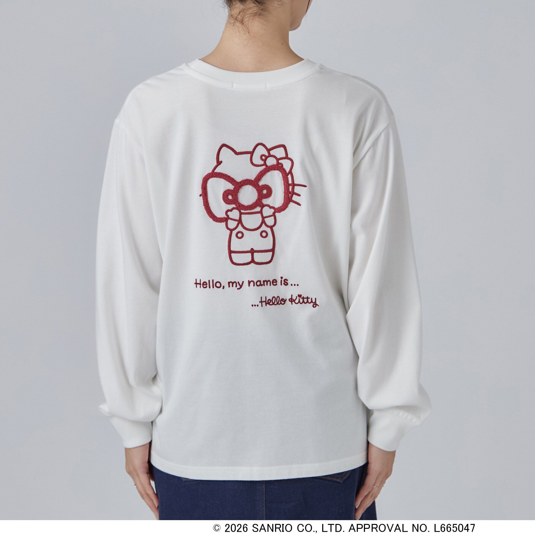 SHOO･LA･RUE「【HELLO KITTYコラボ】刺繍ロンT」|Tシャツ・カットソー|